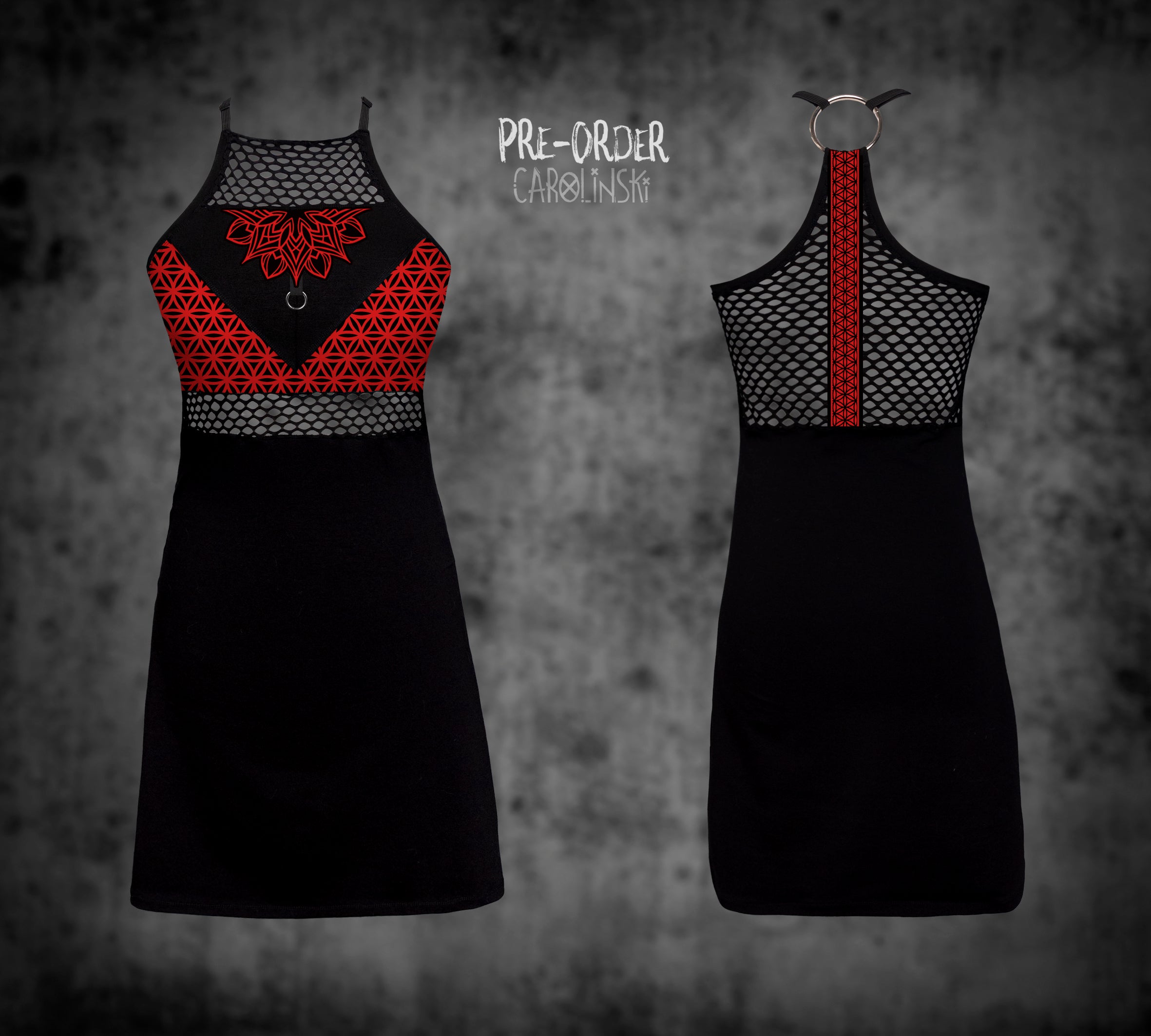 HighNeck Dress - Flower of Life