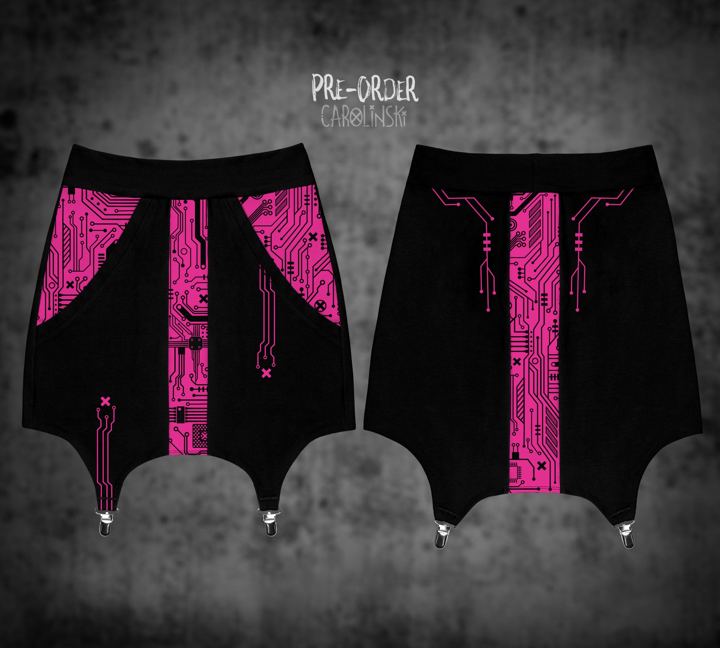 Garter Skirt - Circuitboard