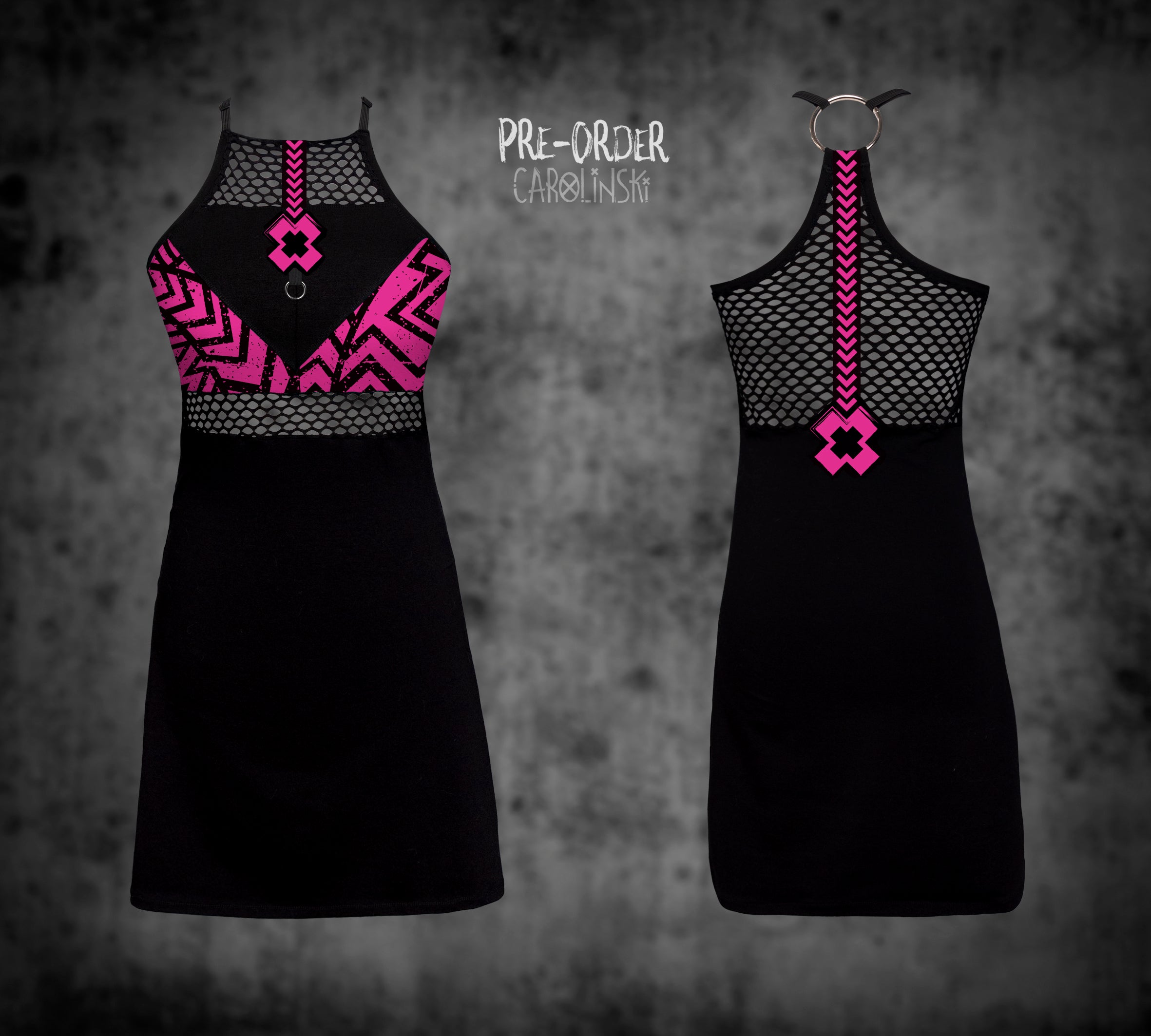 HighNeck Dress - Grunge