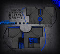 Glitch Crop-T ROYAL BLUE