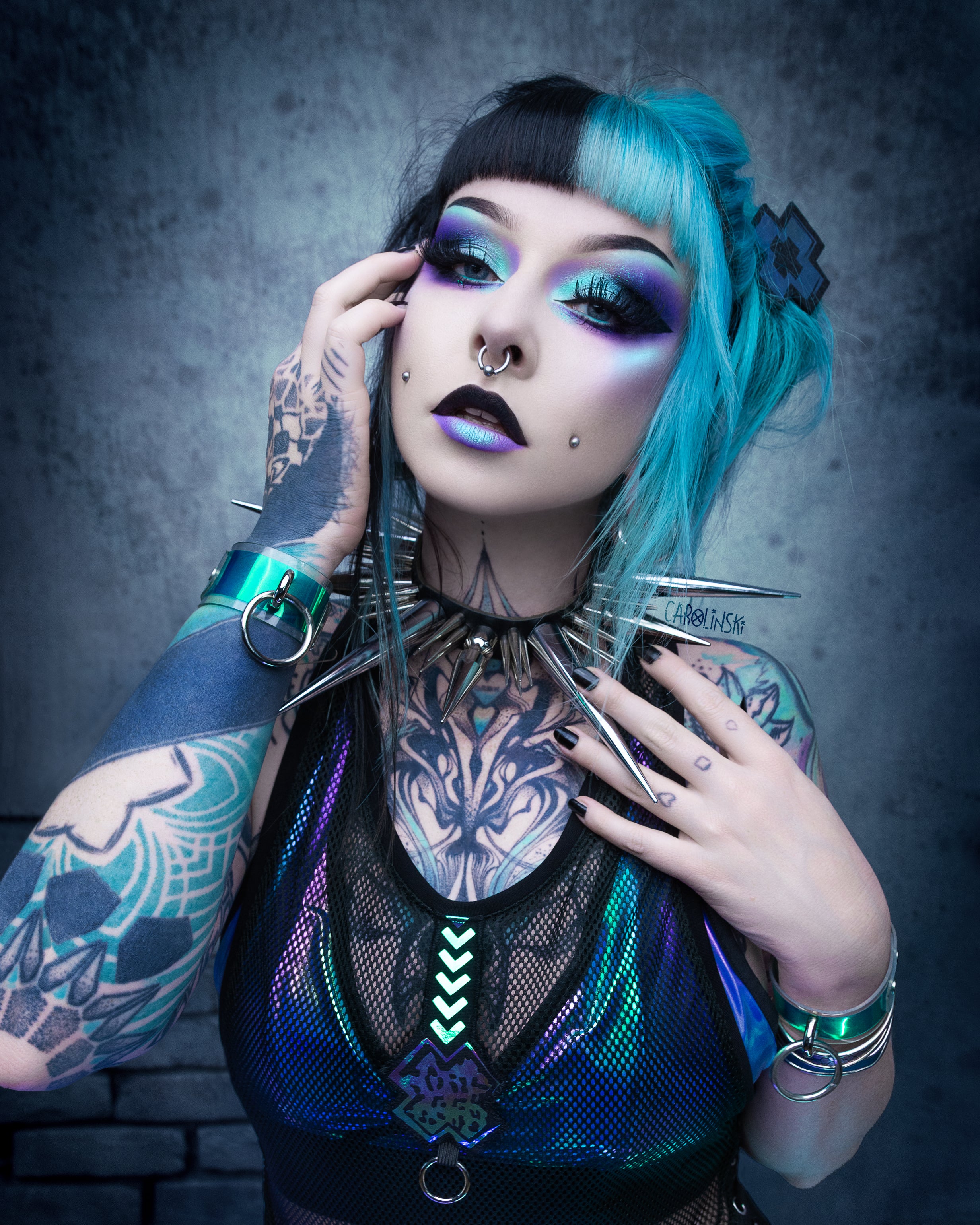 Holo Neckholder Bustier