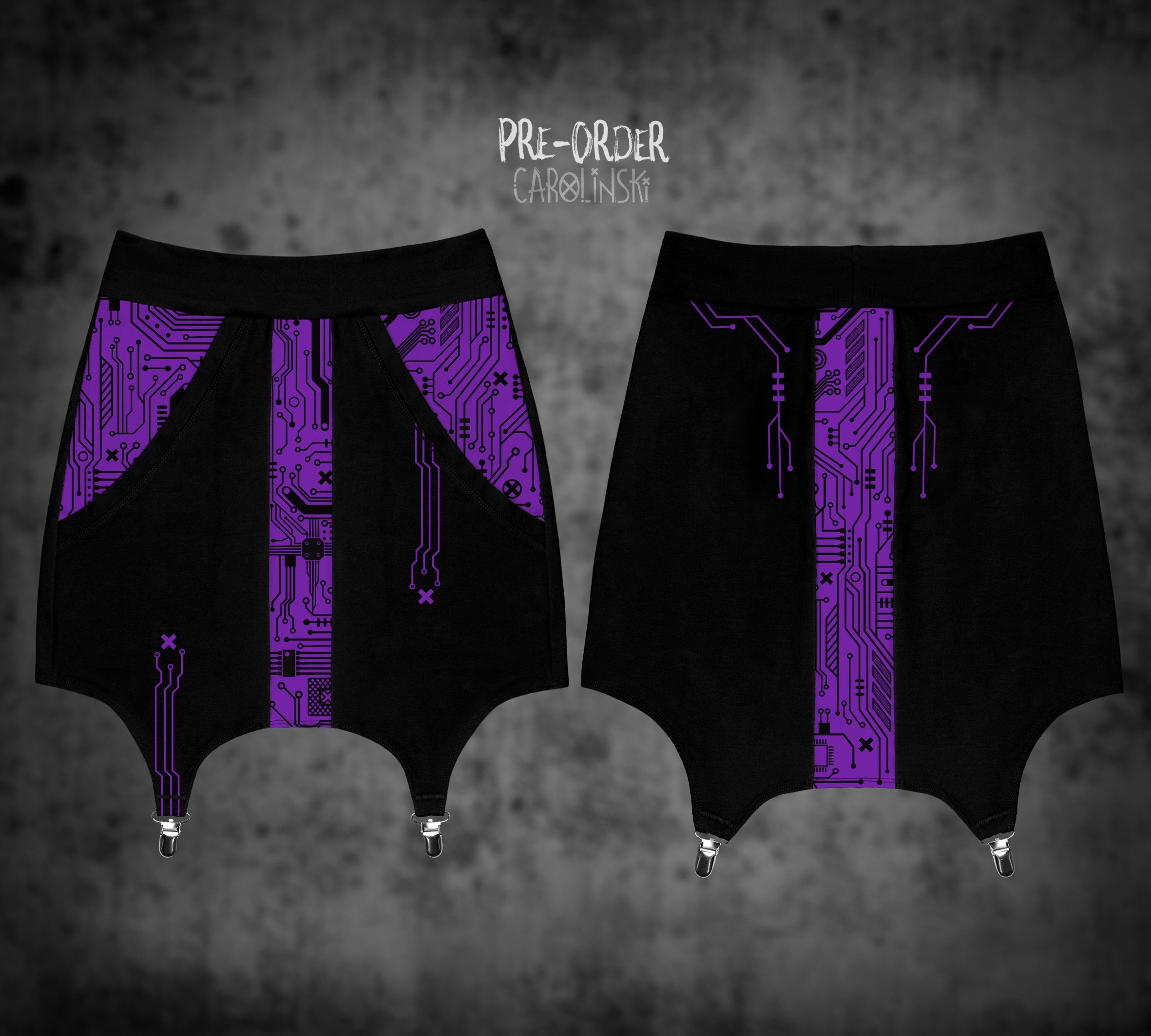 Garter Skirt - Circuitboard