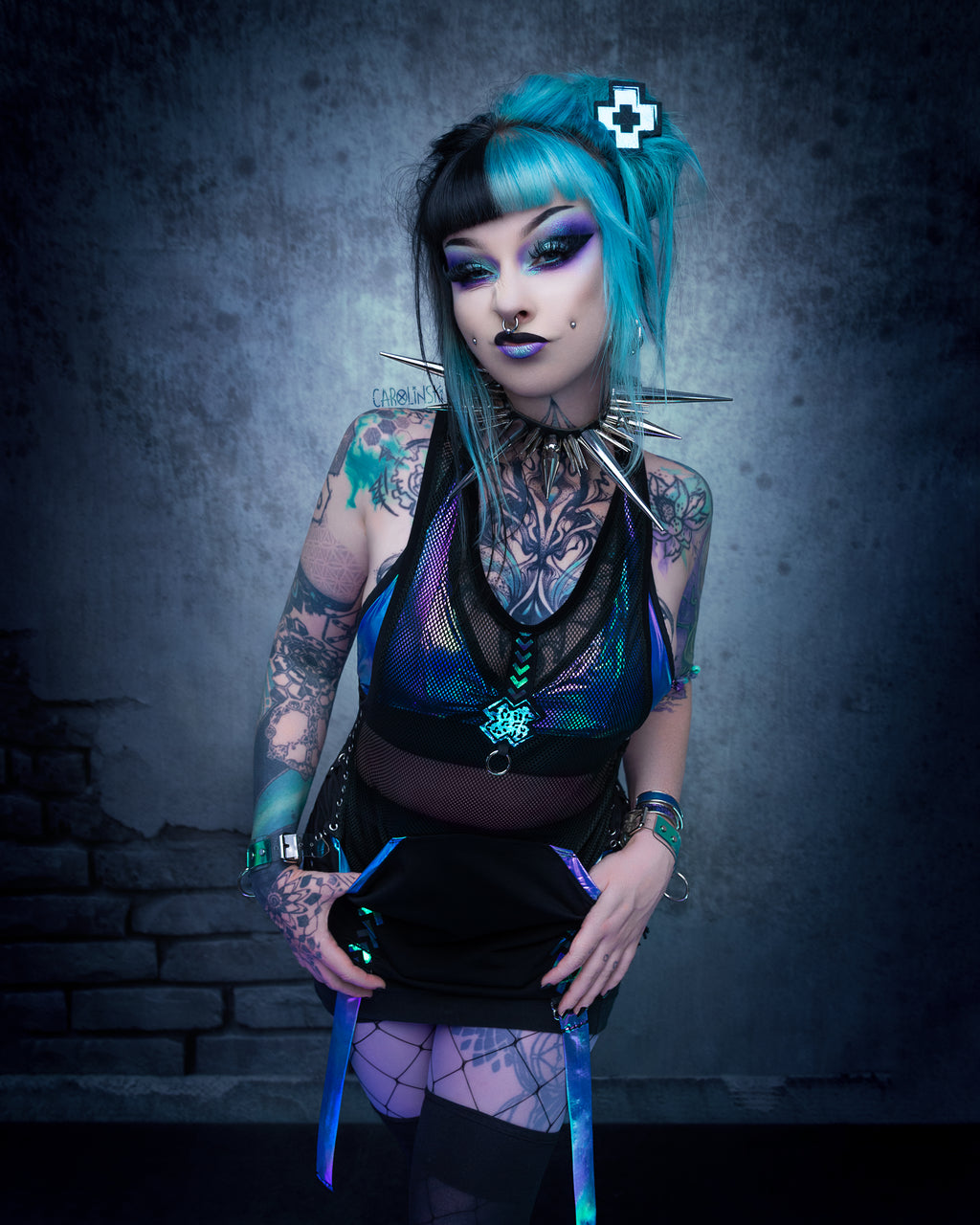 Holo Neckholder Bustier