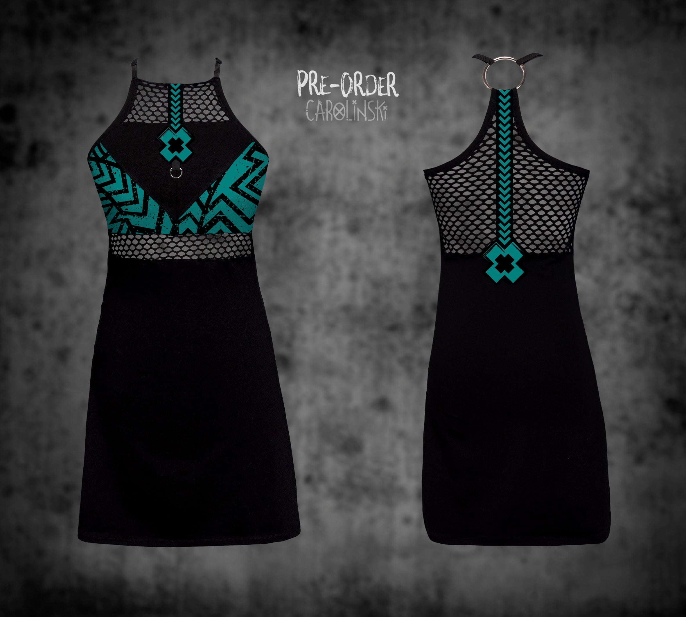 HighNeck Dress - Grunge
