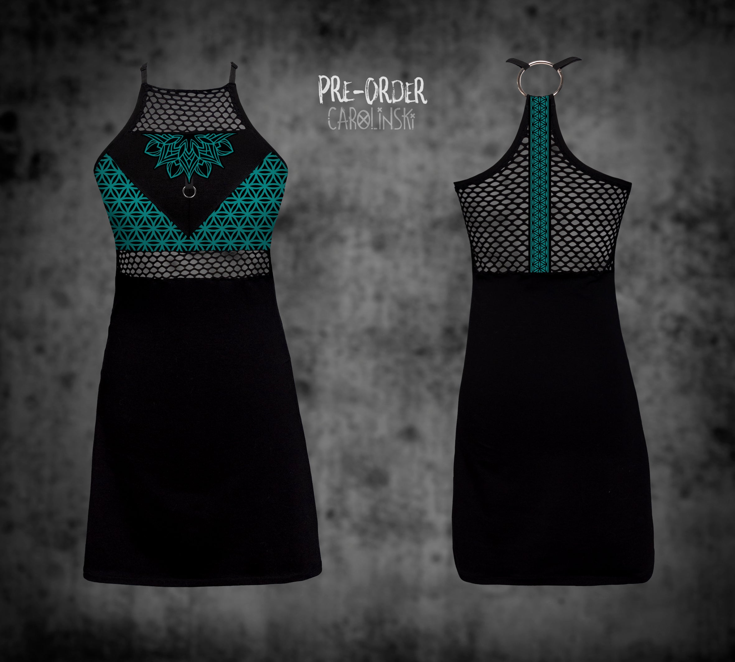 HighNeck Dress - Flower of Life
