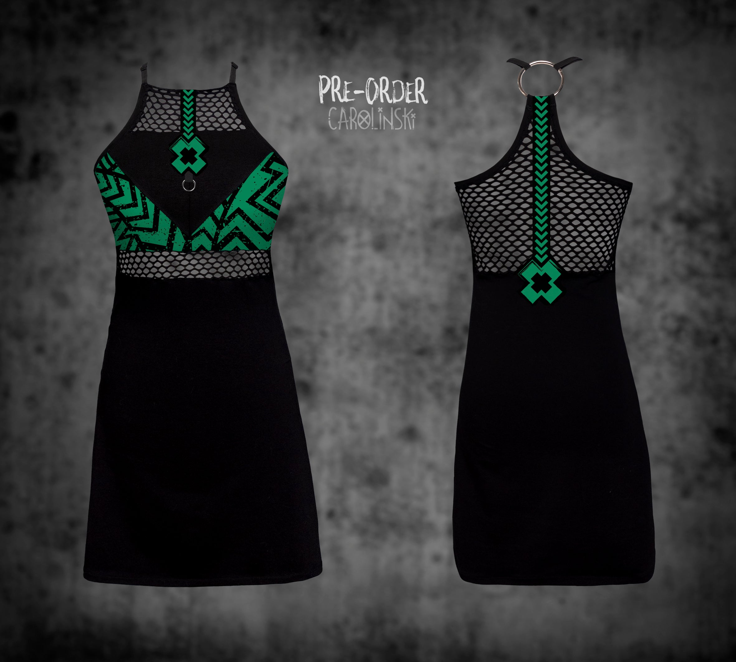 HighNeck Dress - Grunge
