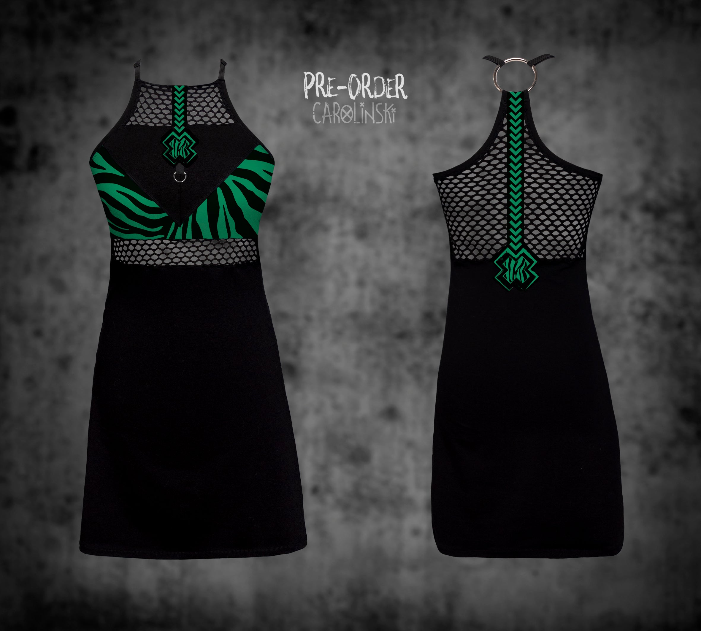 HighNeck Dress - Zebra