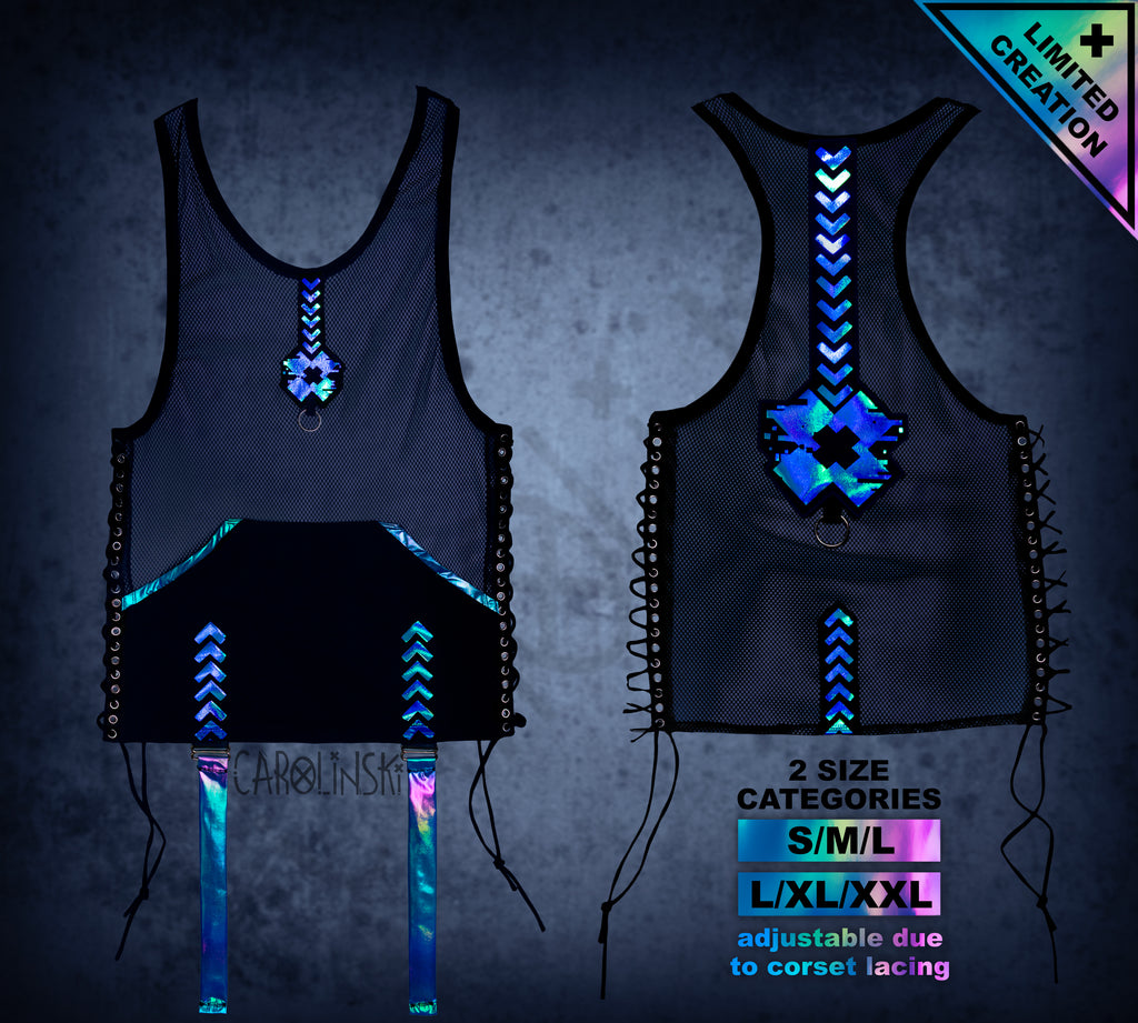 Glitch - Mesh Holo Top