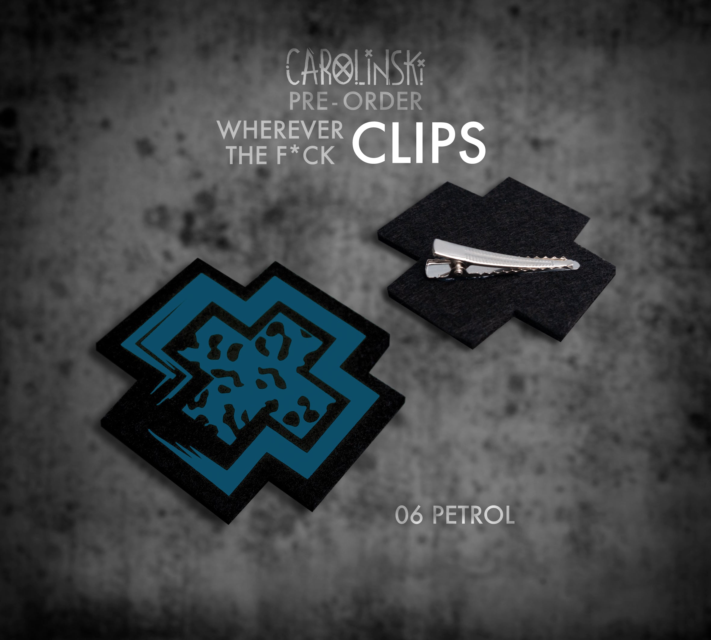 Leopard Cross Clip