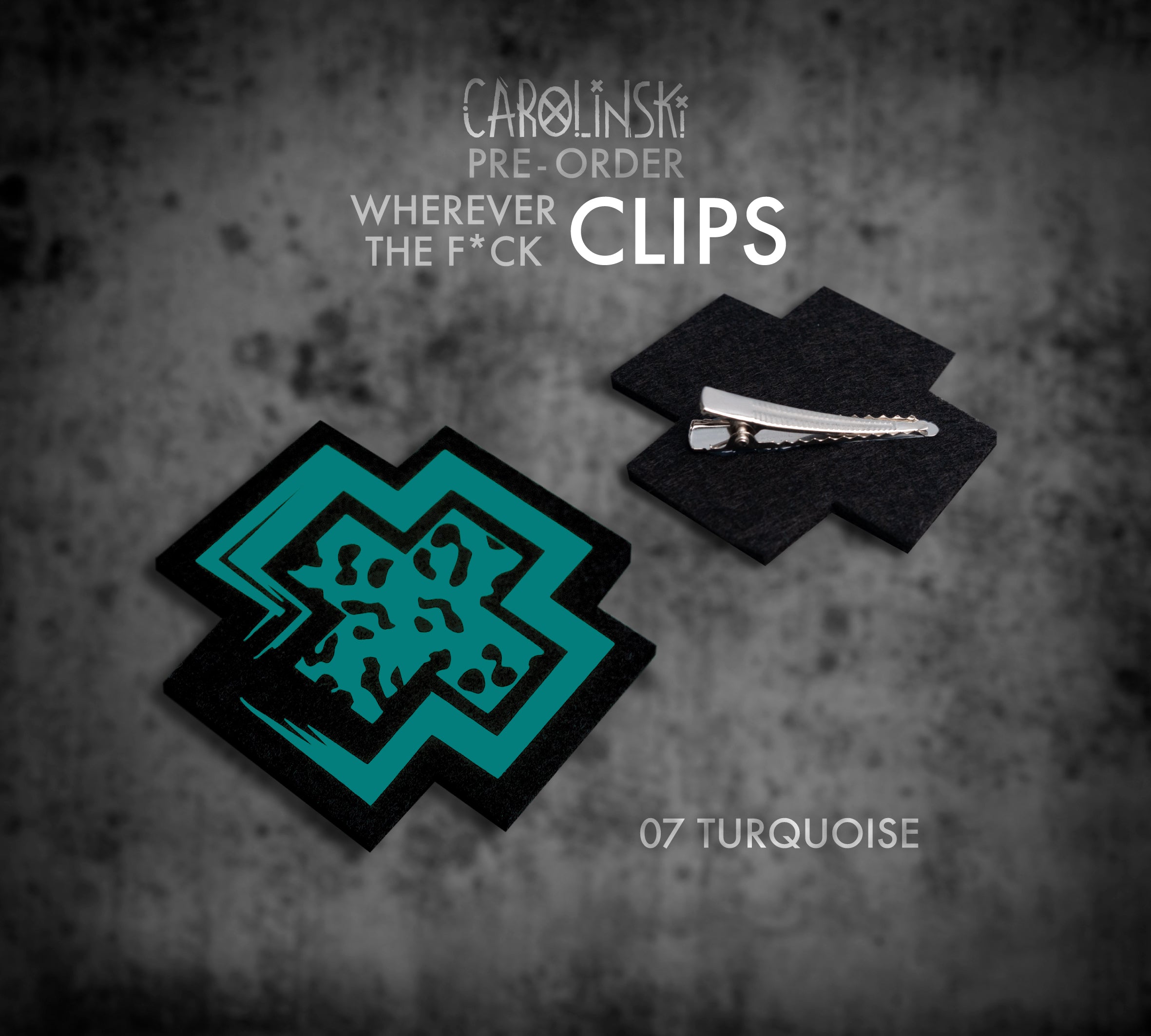 Leopard Cross Clip