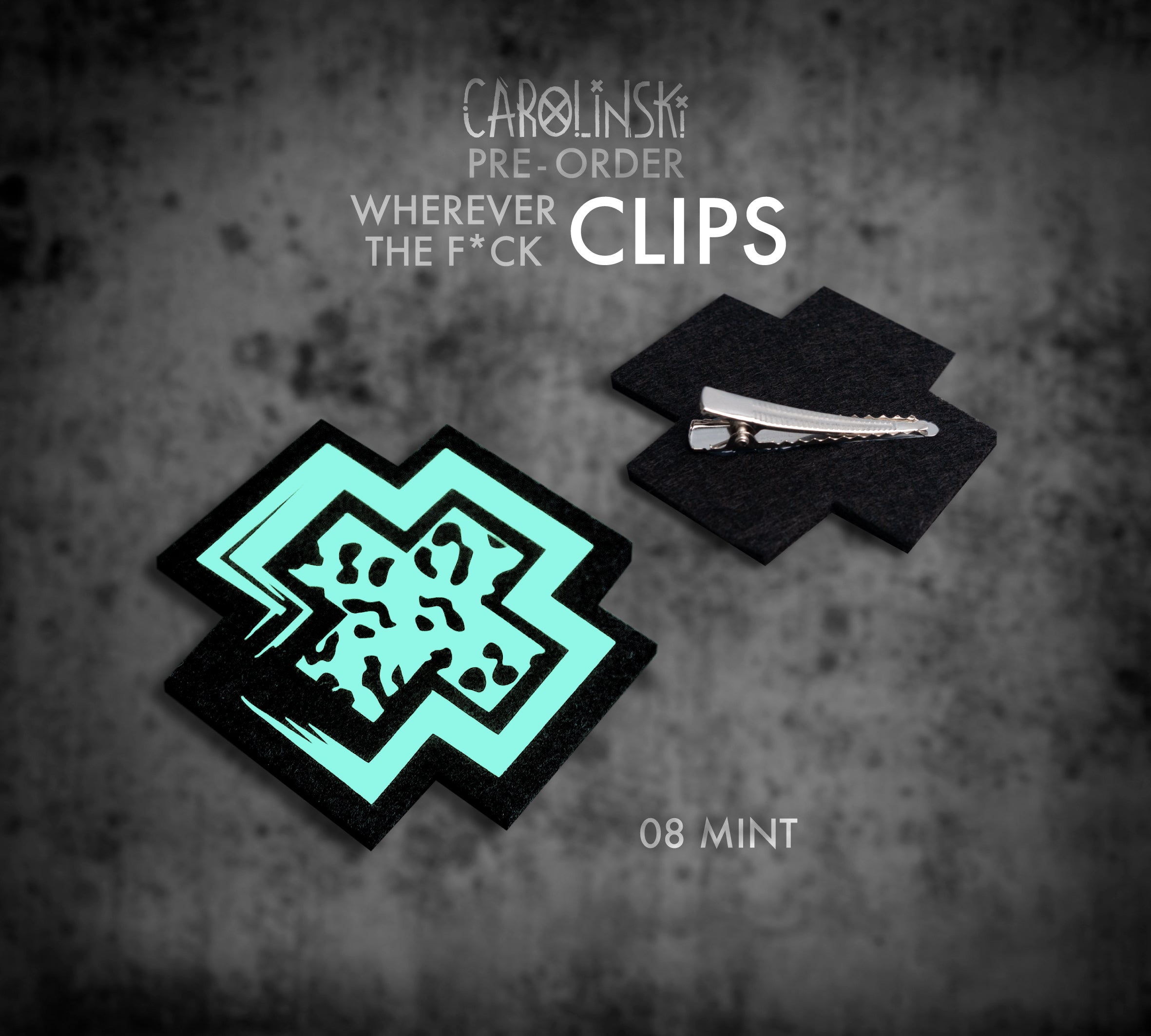 Leopard Cross Clip