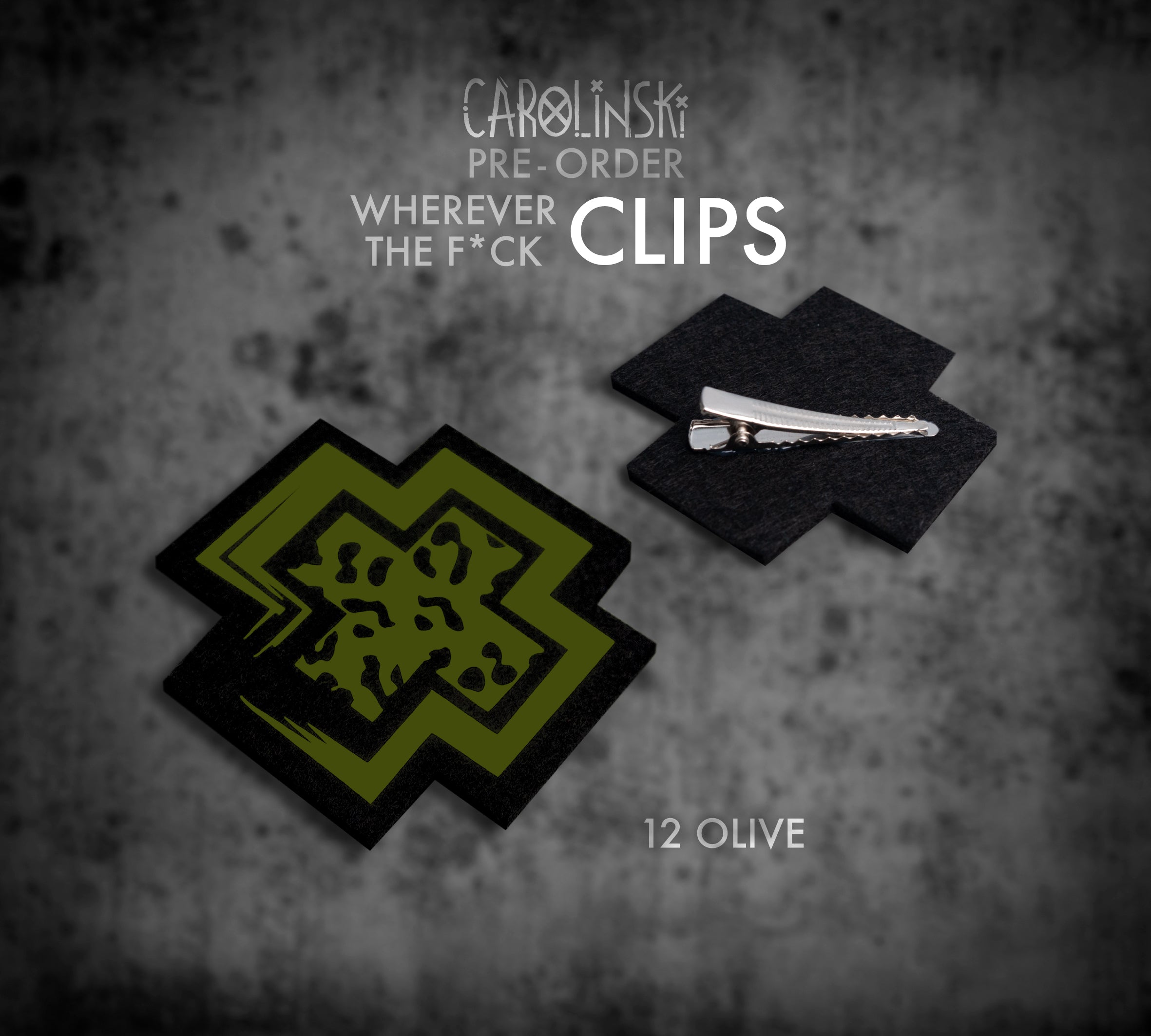 Leopard Cross Clip