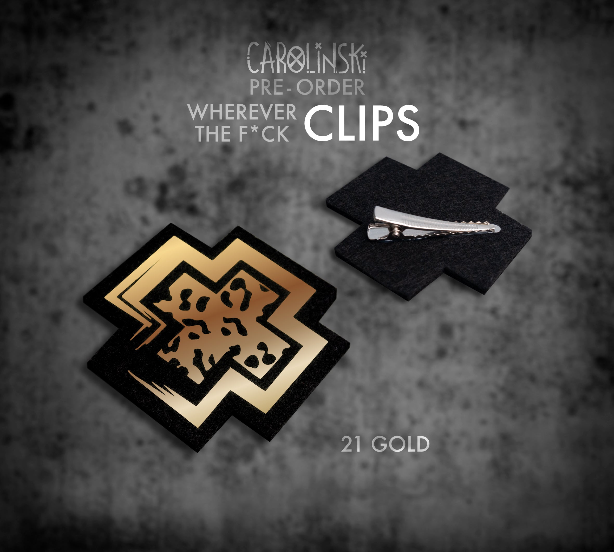 Leopard Cross Clip