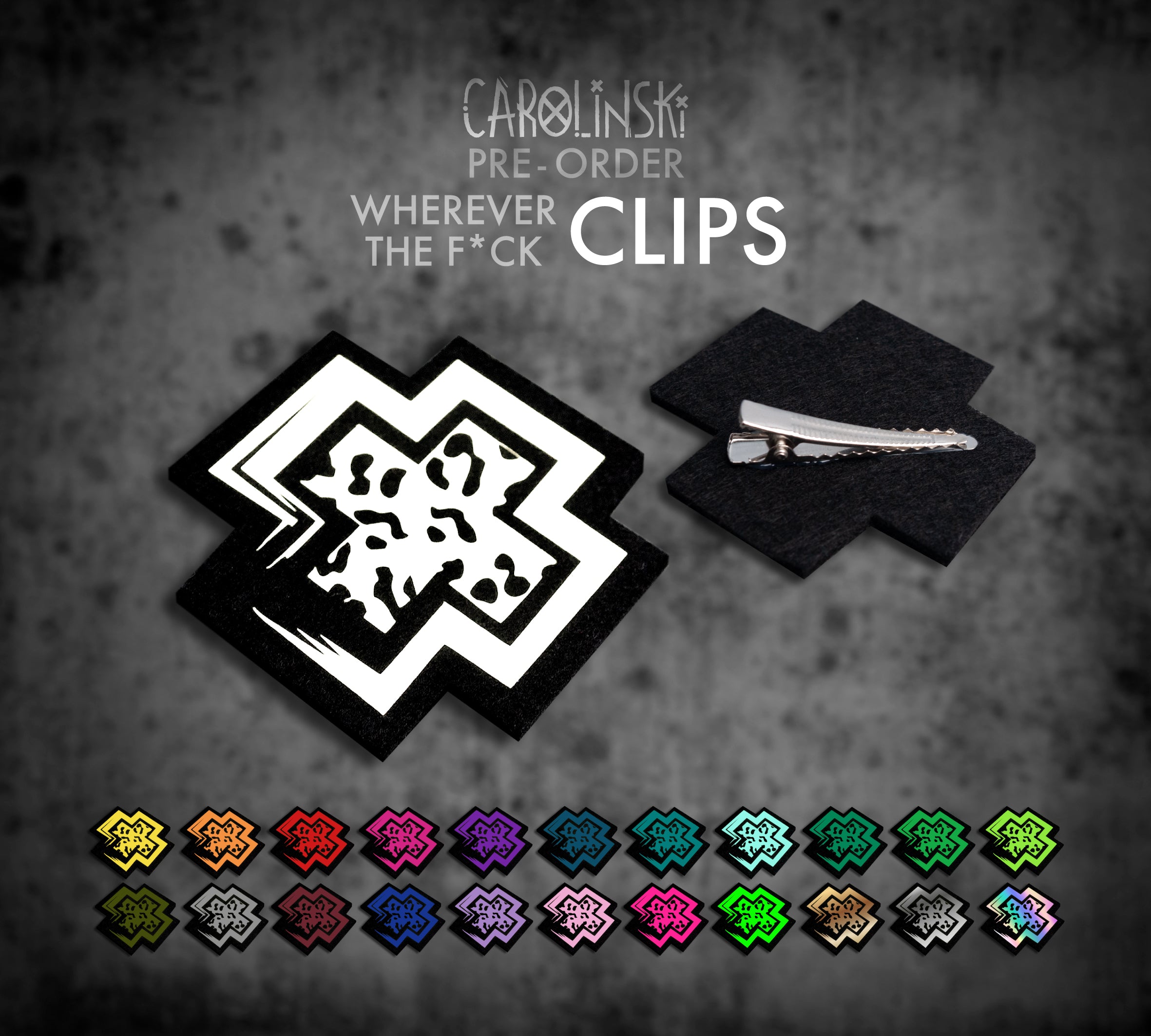 Leopard Cross Clip