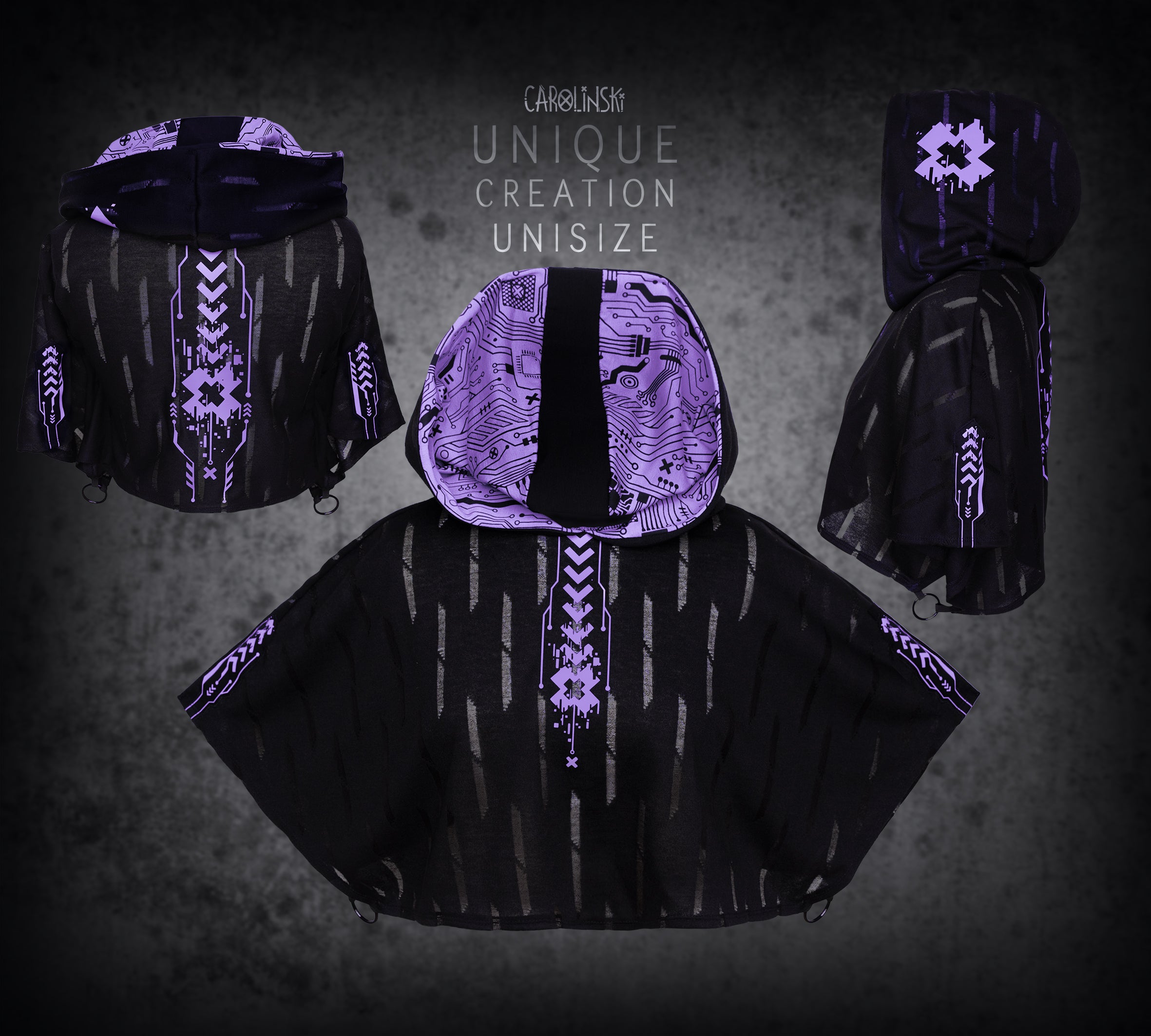 Cropped Batwing Top - Lilac