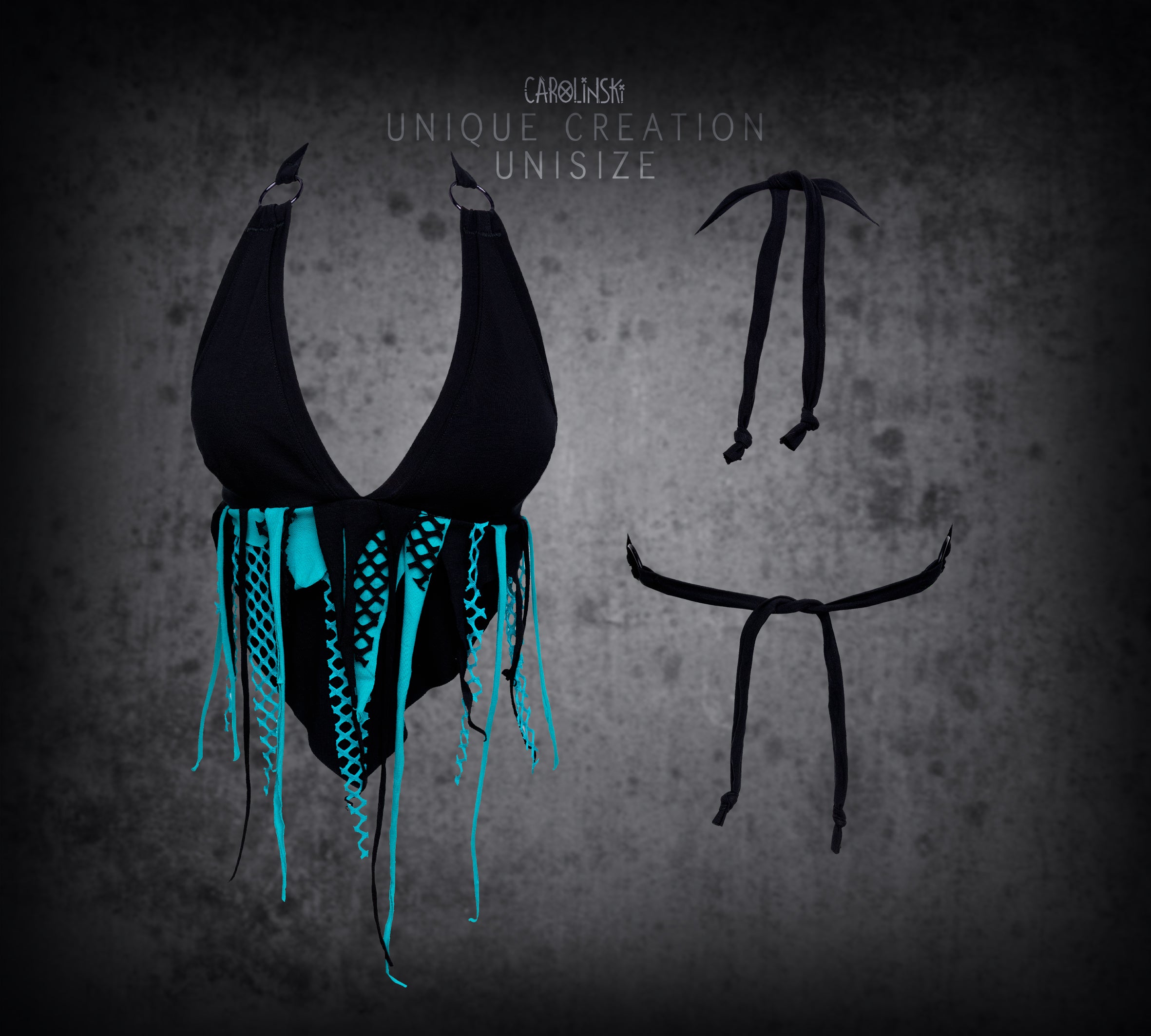 Neckholder Top - Turquoise
