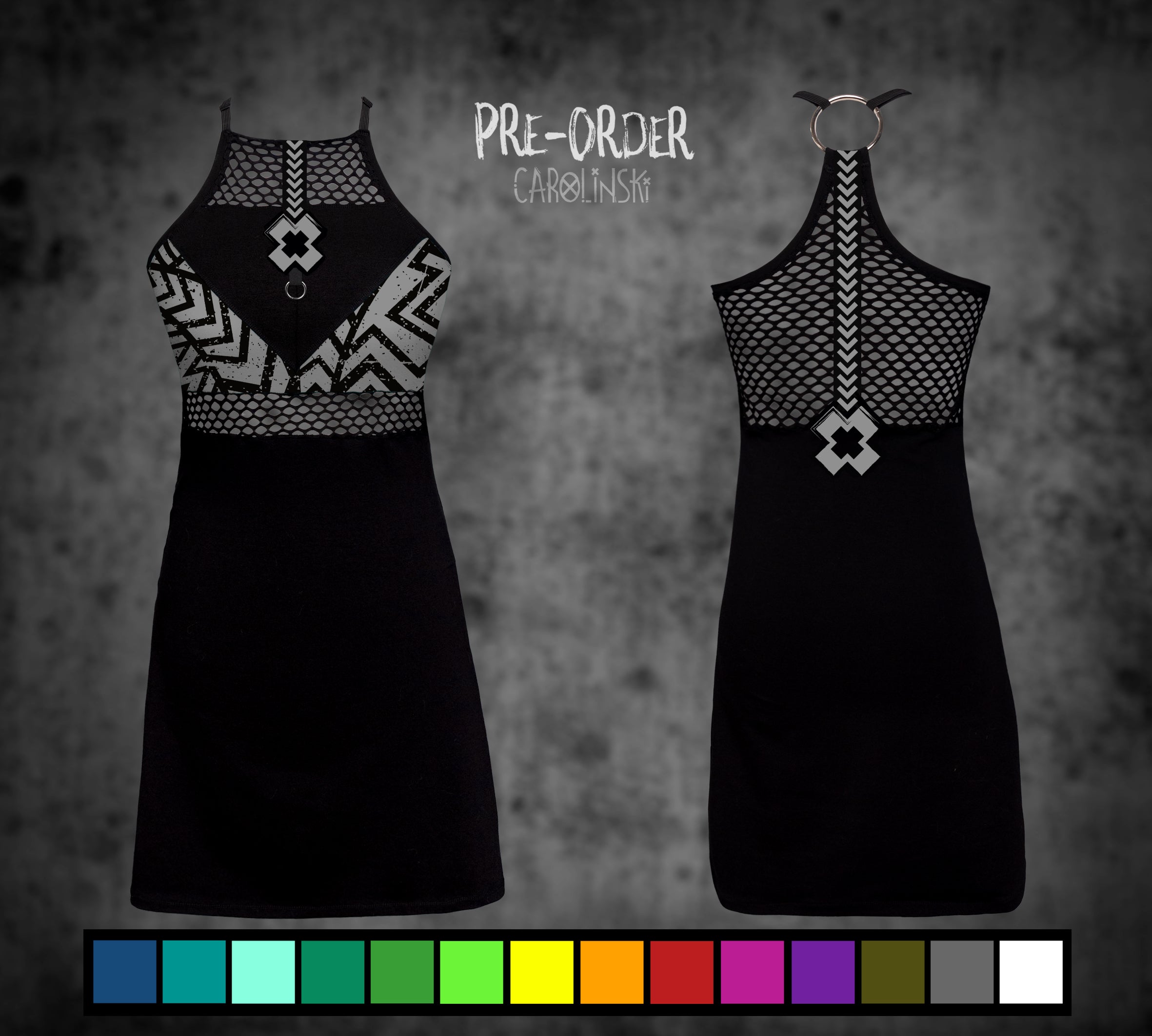 HighNeck Dress - Grunge