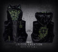 FAUX FUR VEST - Olive - Camo