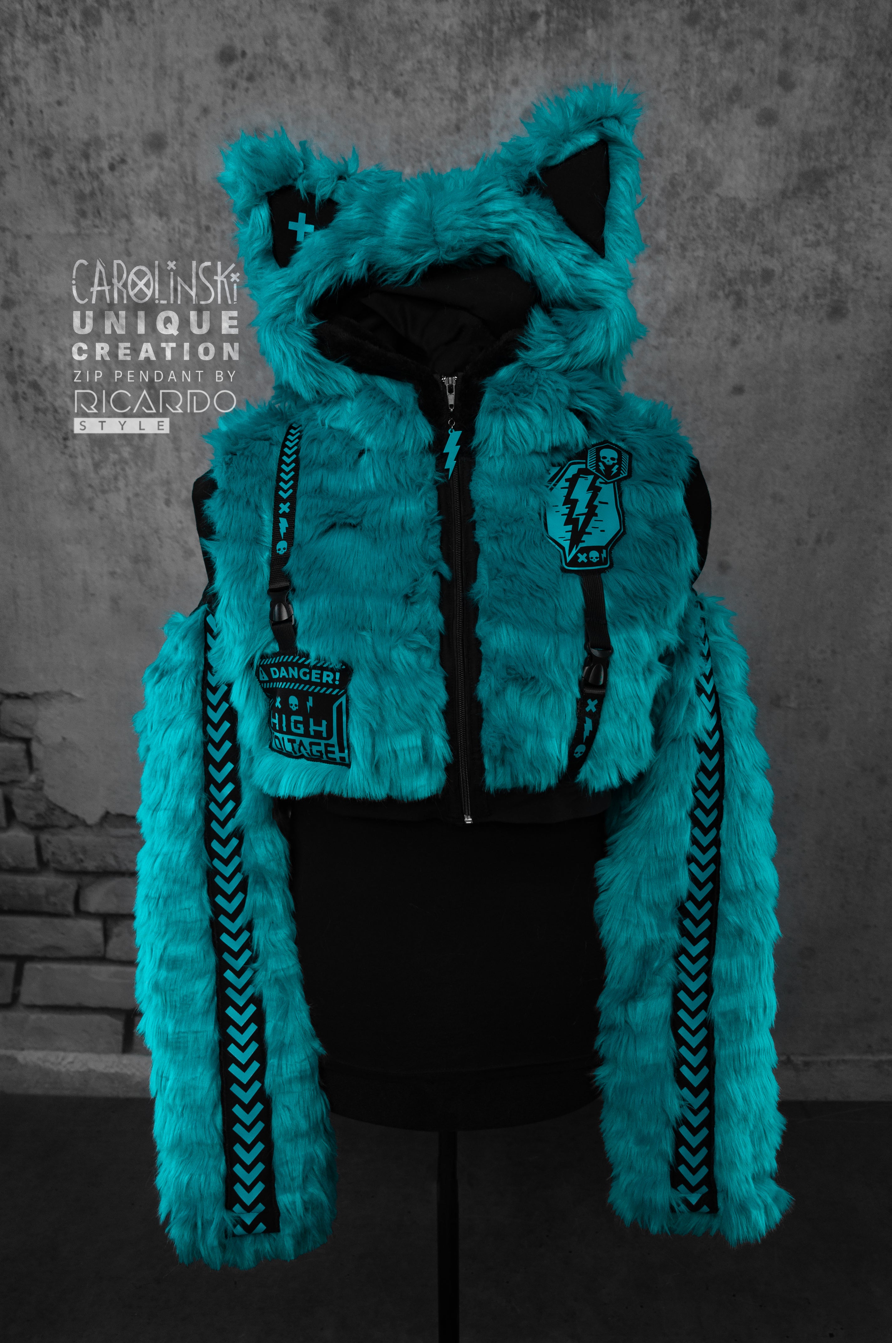 #82 - Faux fur crop Jacket