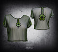 Crop T Olive