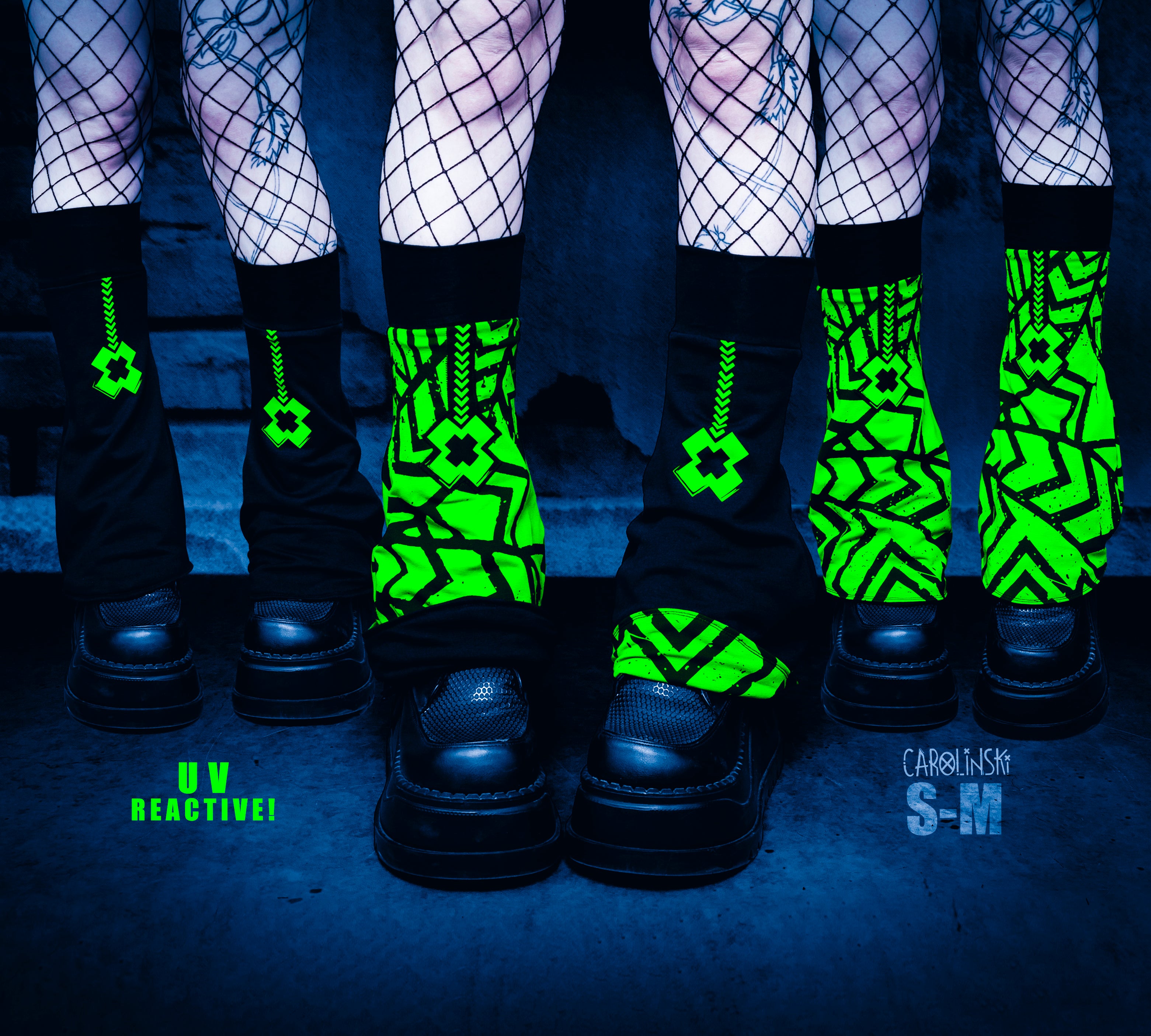 Flipping Legwarmers - Grunge Green