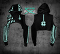 Crop Hoodie - stripes - Unisize