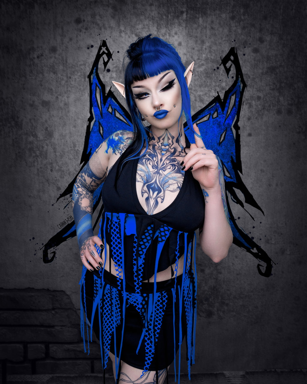 Neckholder Top - Royal Blue