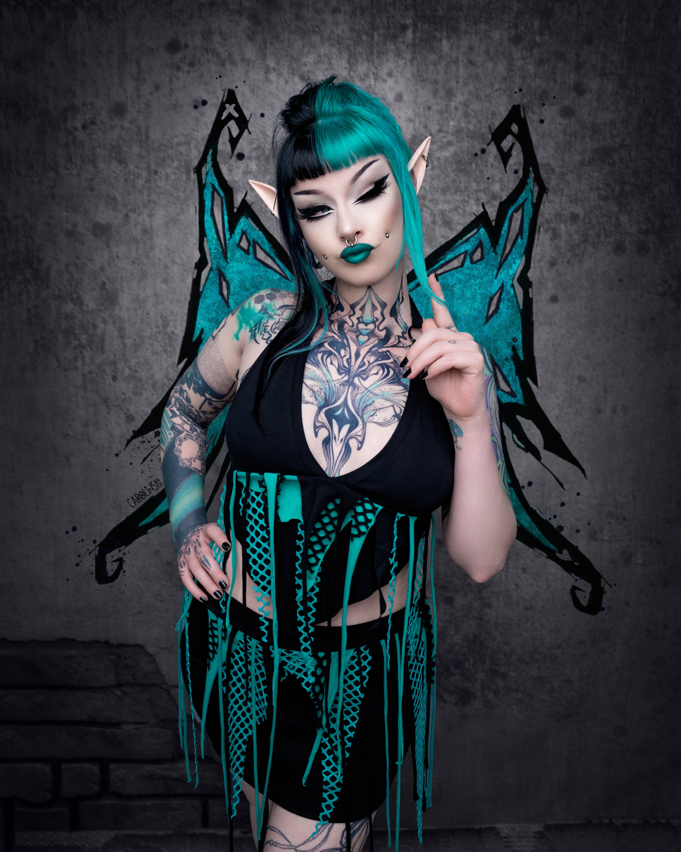 Neckholder Top - Turquoise