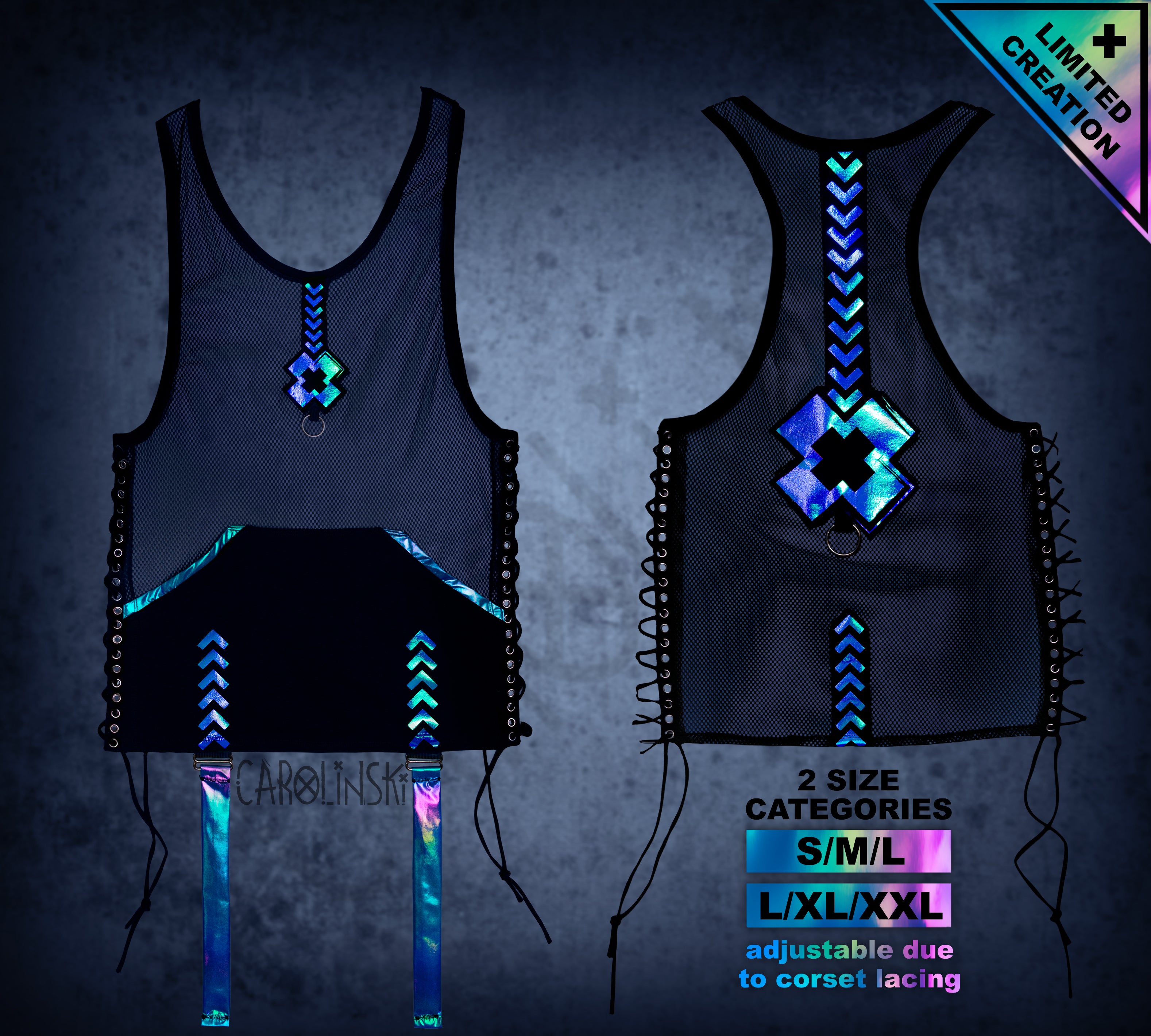 Neutral - Mesh Holo Top