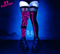 Overknees - Zebra Pink
