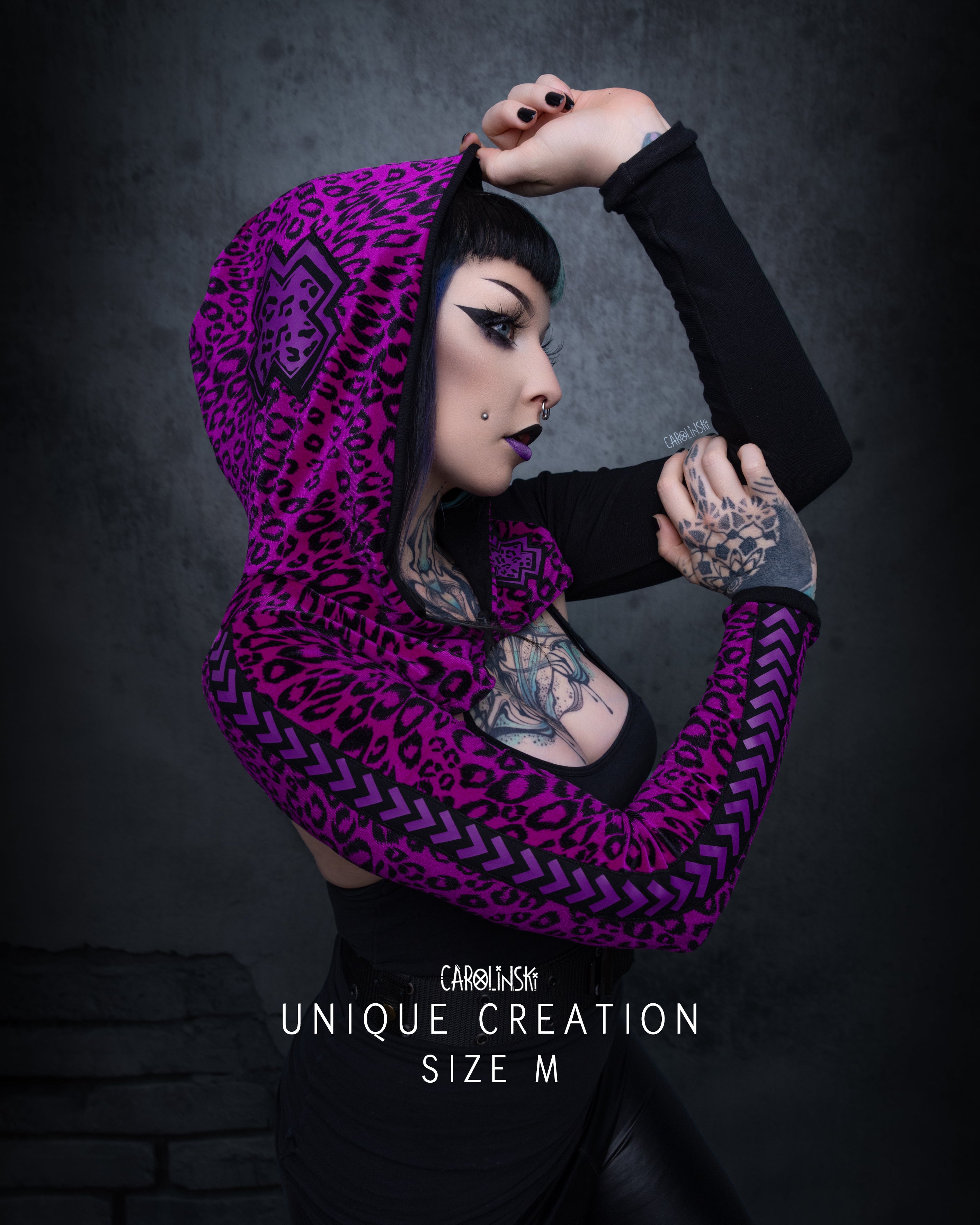 Soft Shrug - Plum Leopard