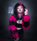 Faux Fur Shrug - Pink