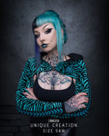 Soft Shrug - Turquoise Zebra