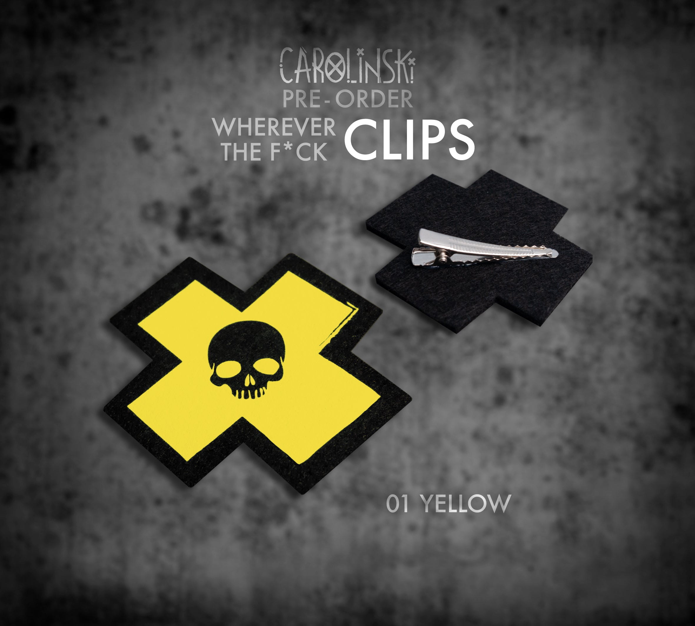 Skull Cross Clip