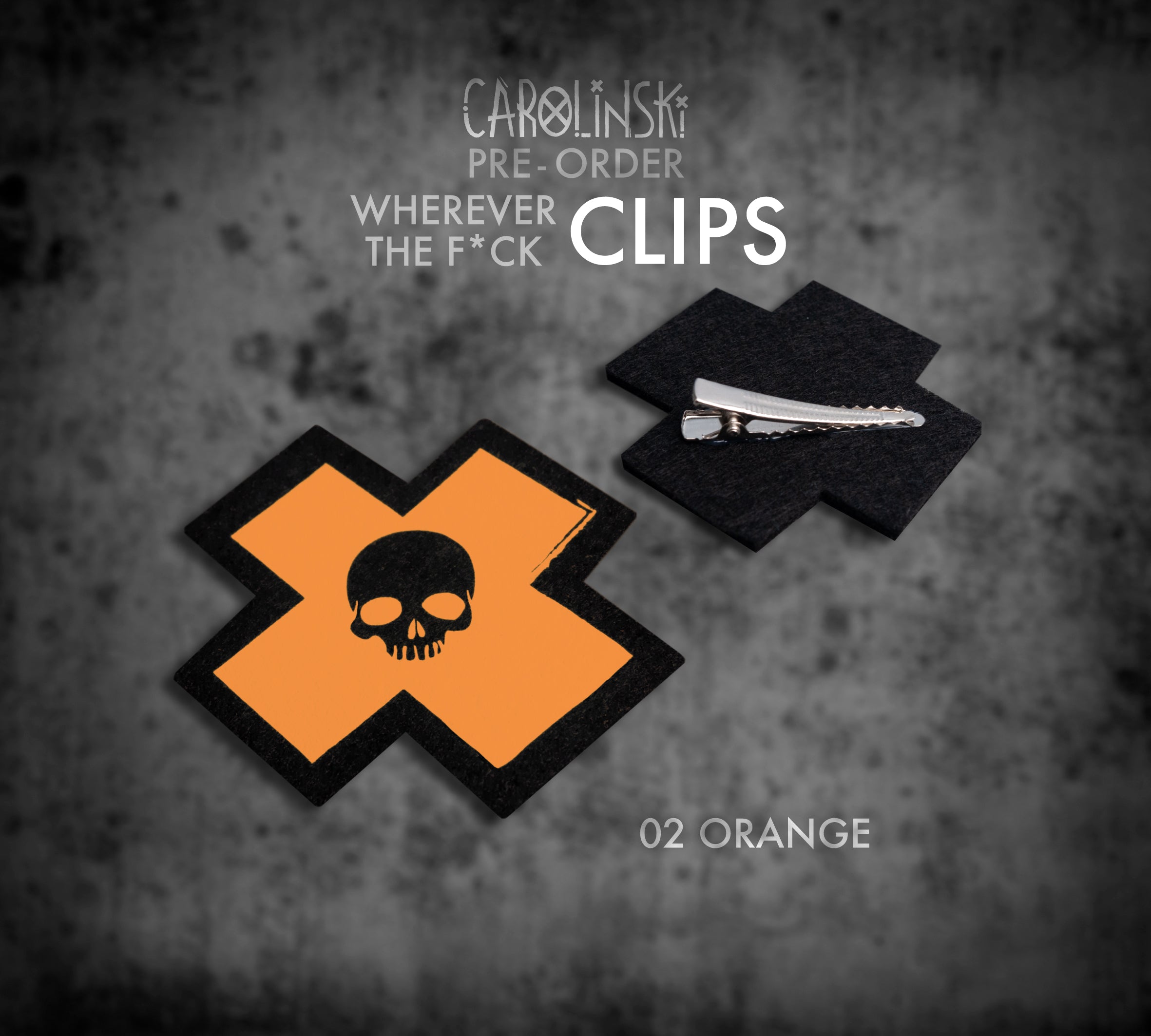 Skull Cross Clip