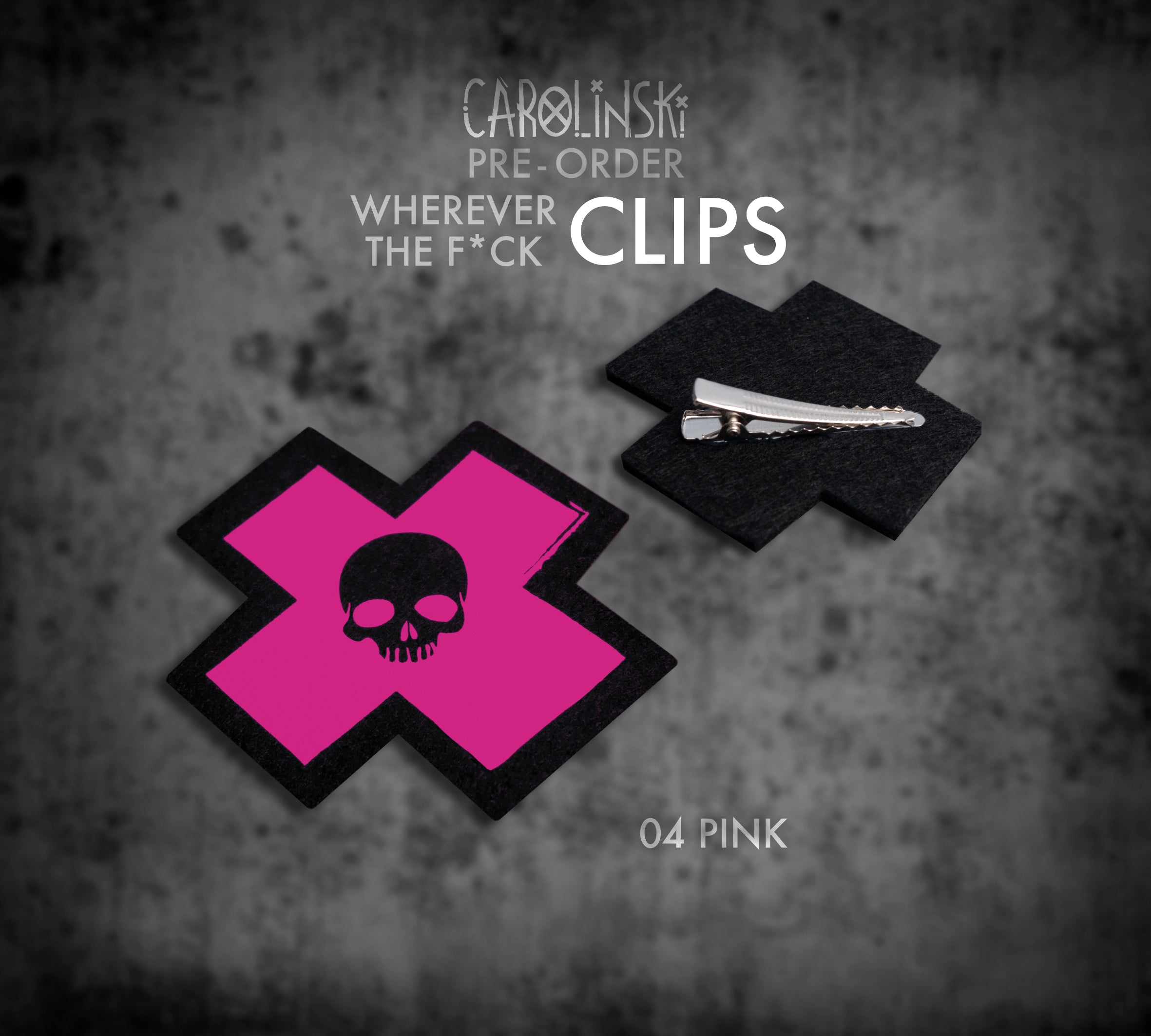 Skull Cross Clip