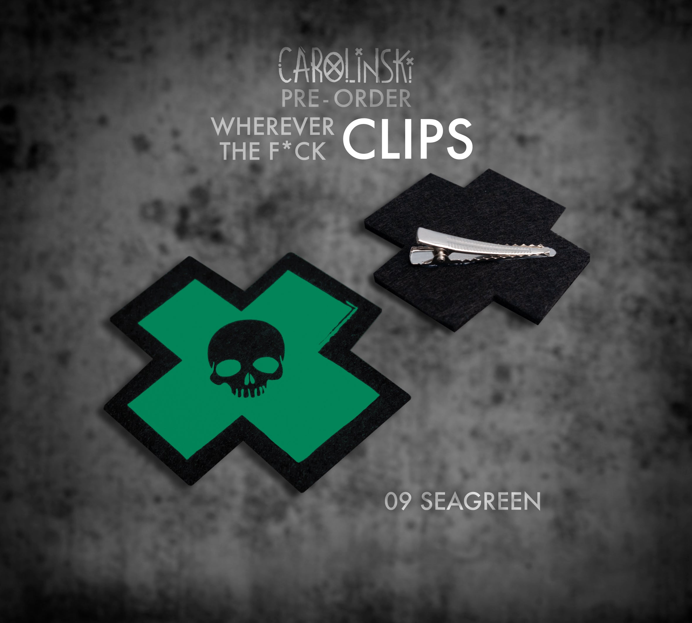 Skull Cross Clip