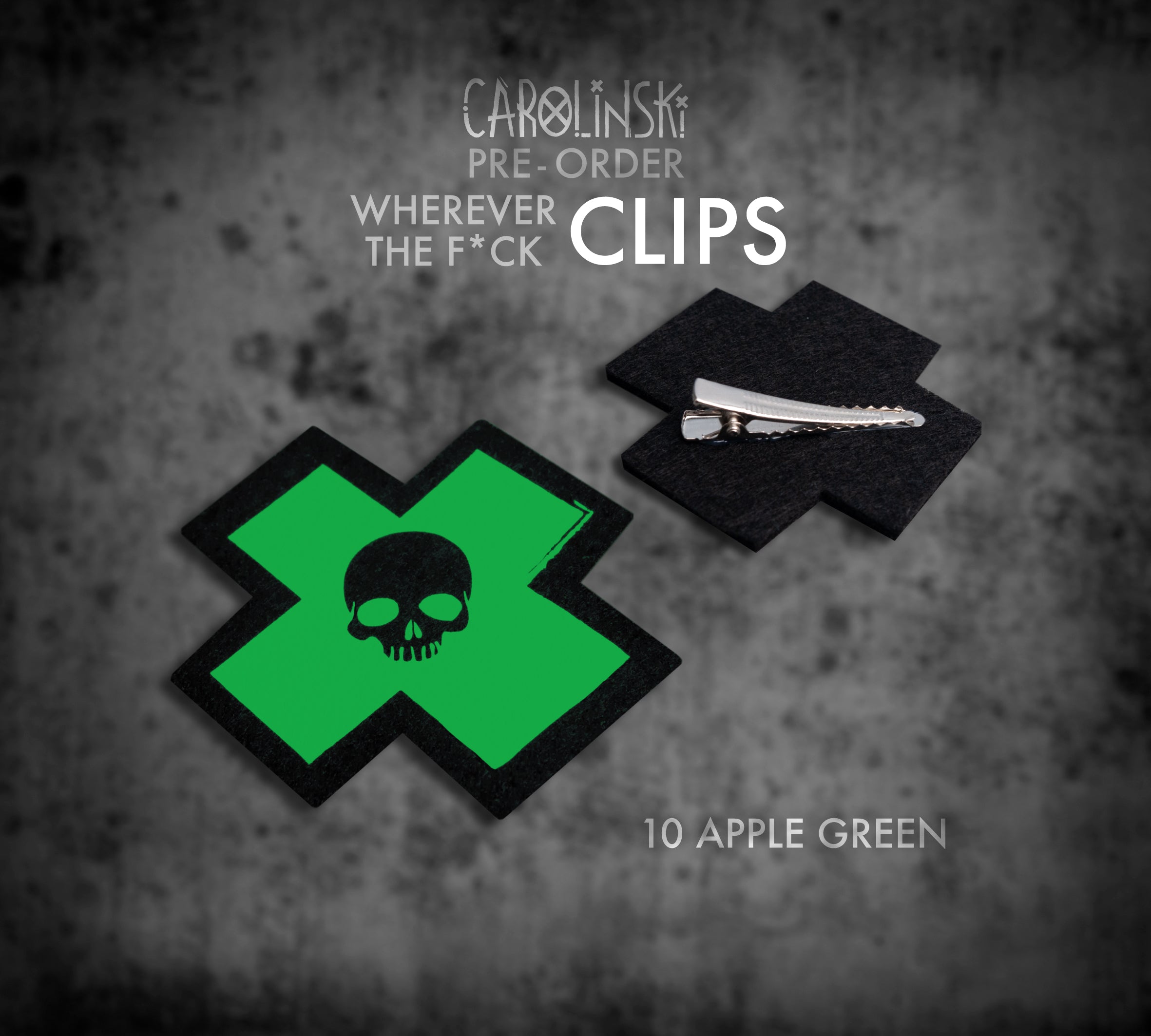 Skull Cross Clip
