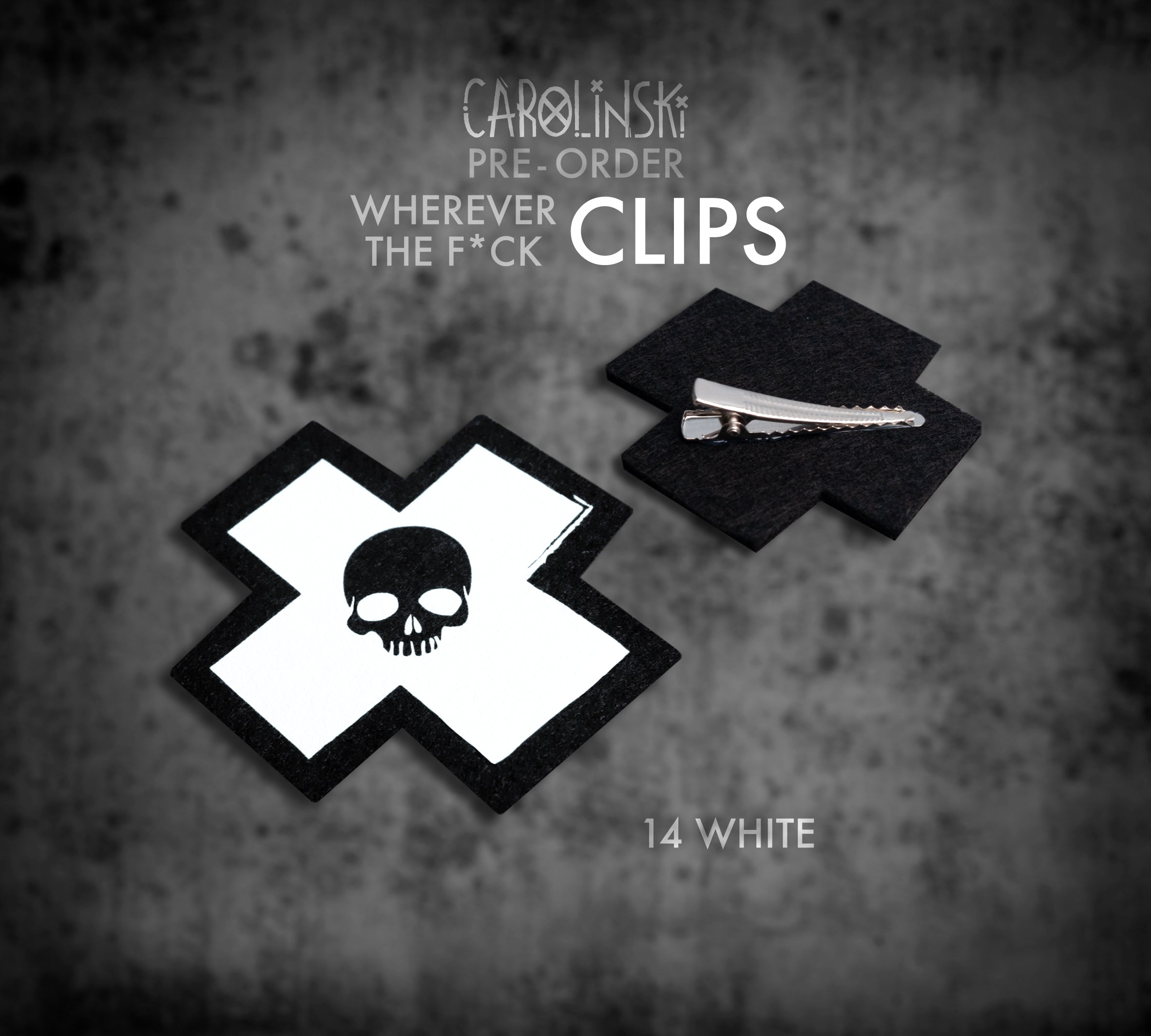 Skull Cross Clip