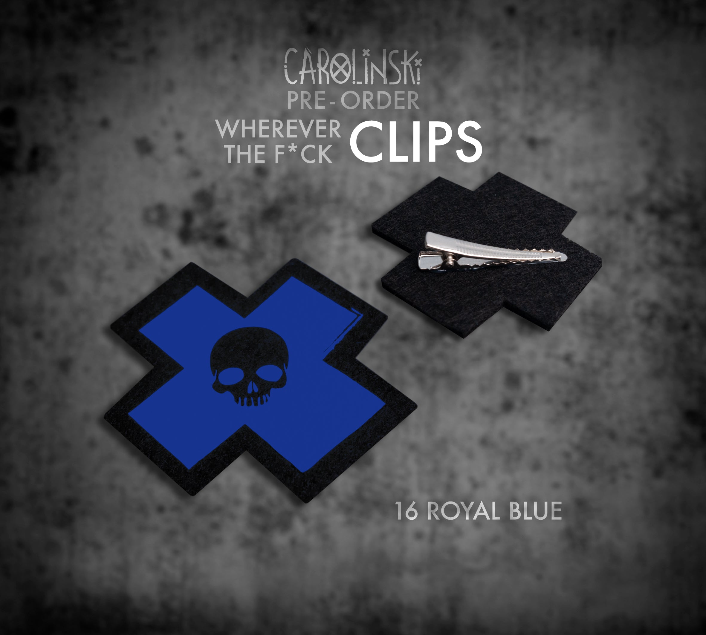 Skull Cross Clip