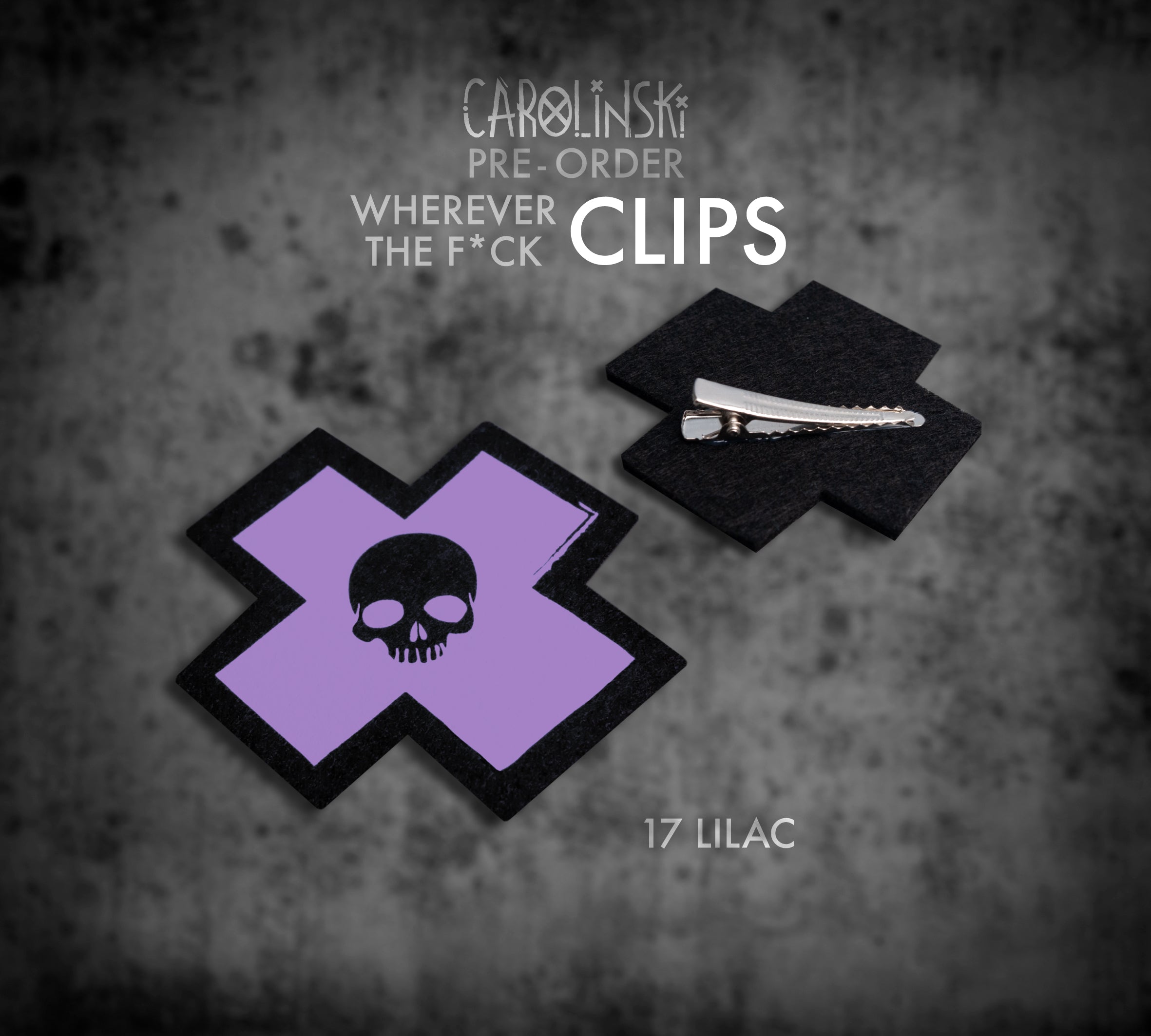 Skull Cross Clip