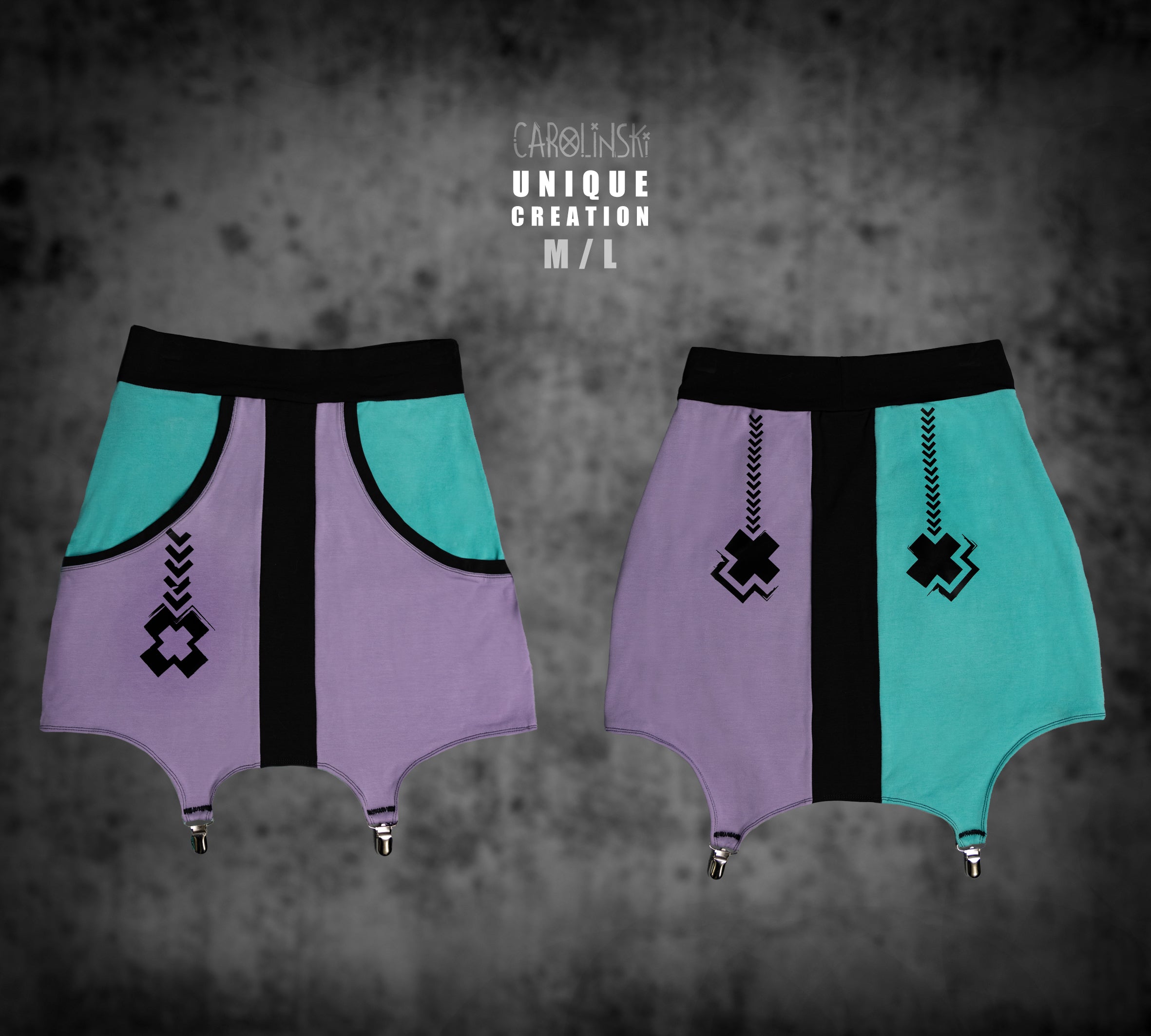 Garter Skirt Lilac and Mint