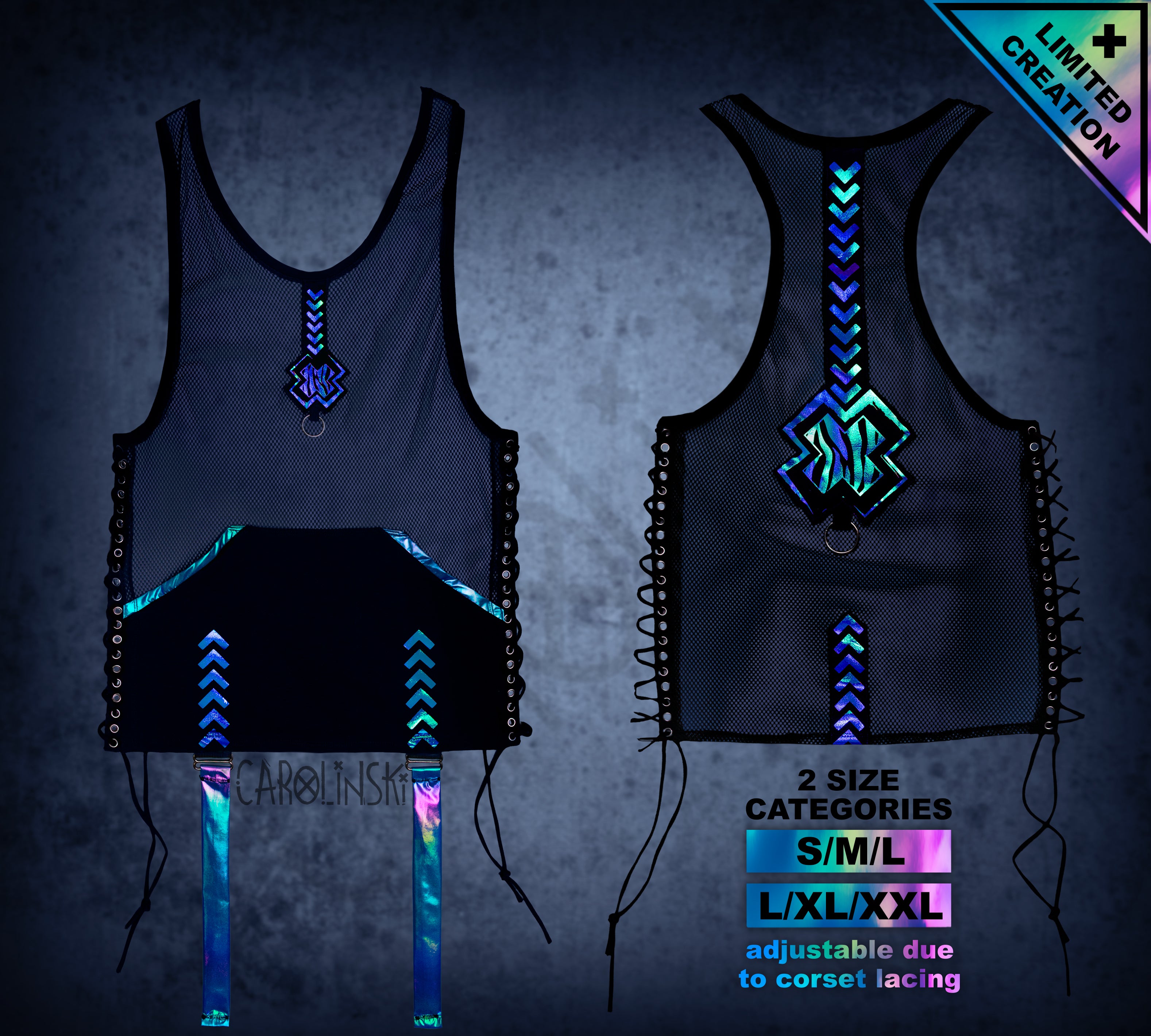 Zebra - Mesh Holo Top