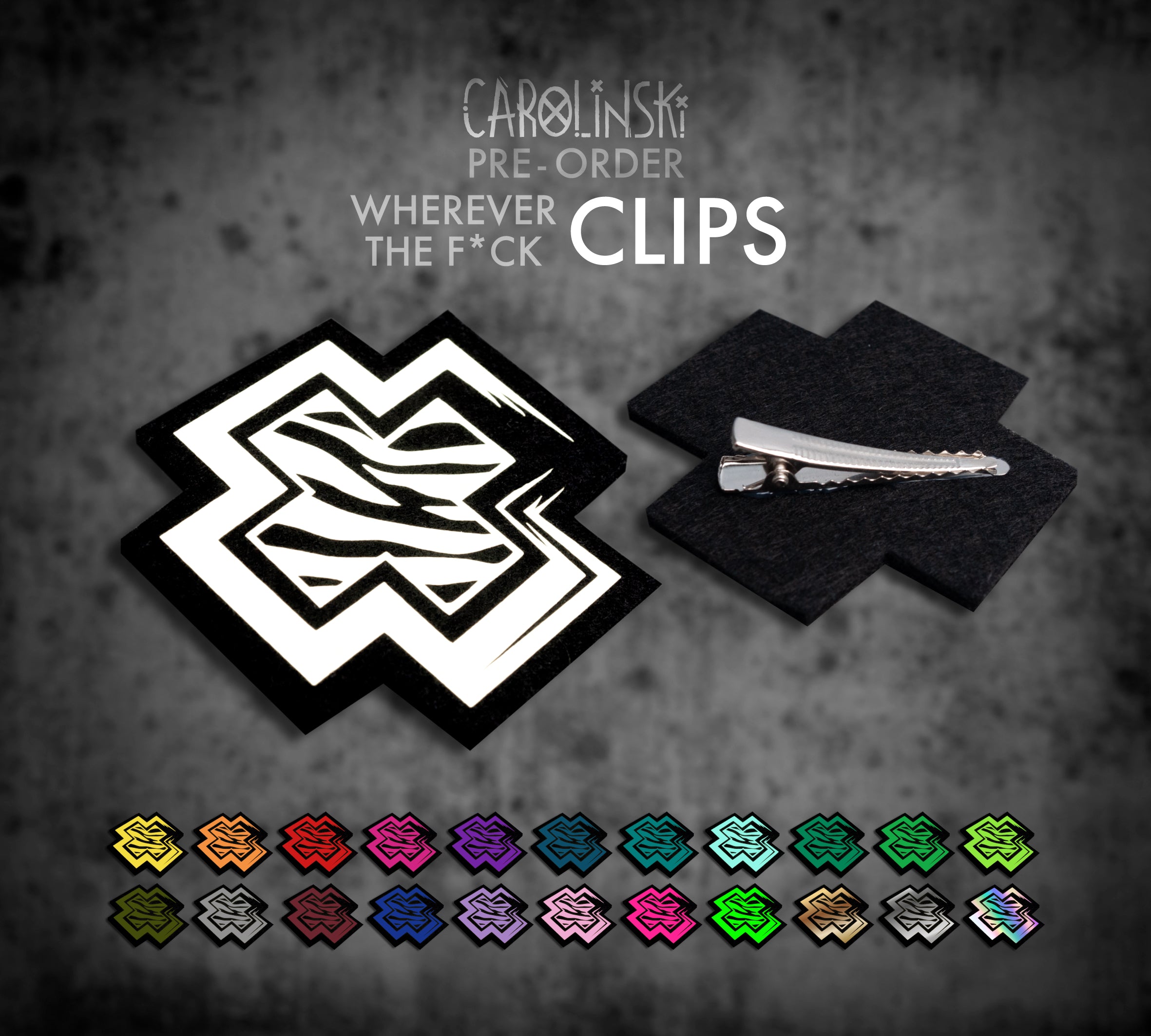 Zebra Cross Clip