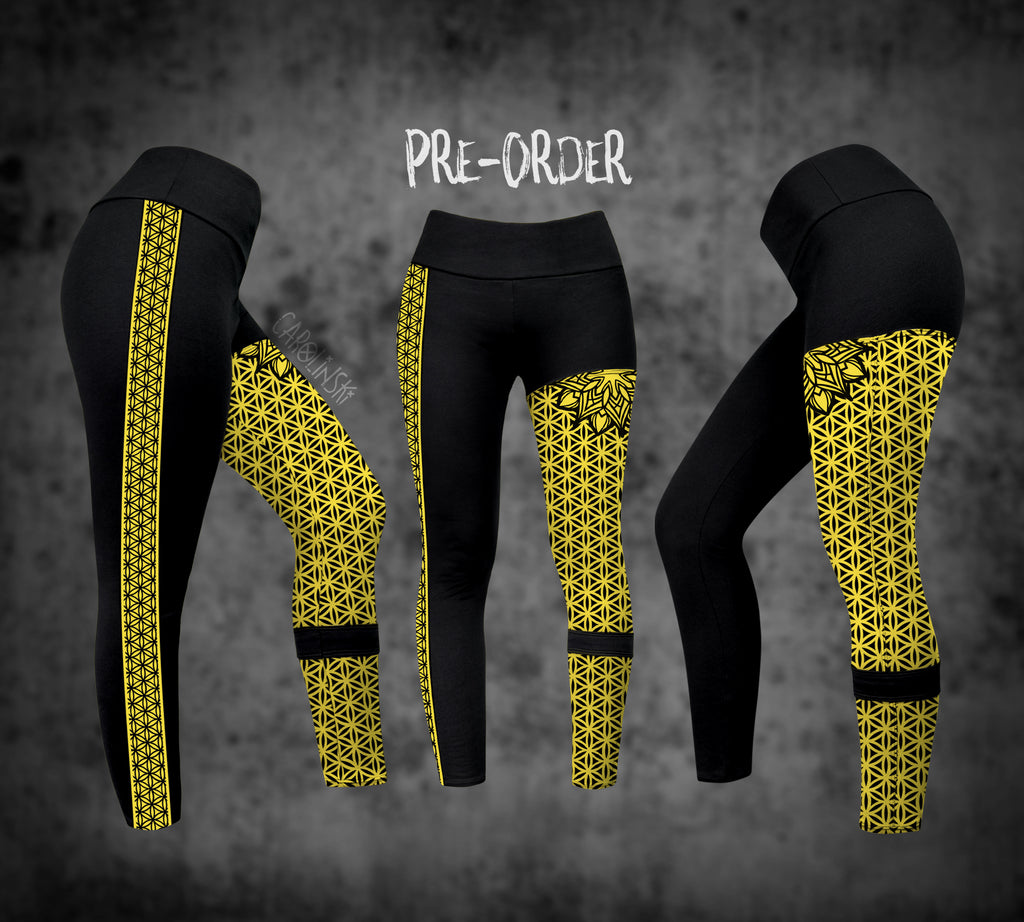 Split Leggings - Flower of Life