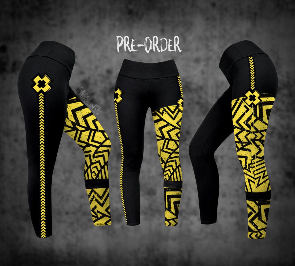 Split Leggings - Grunge