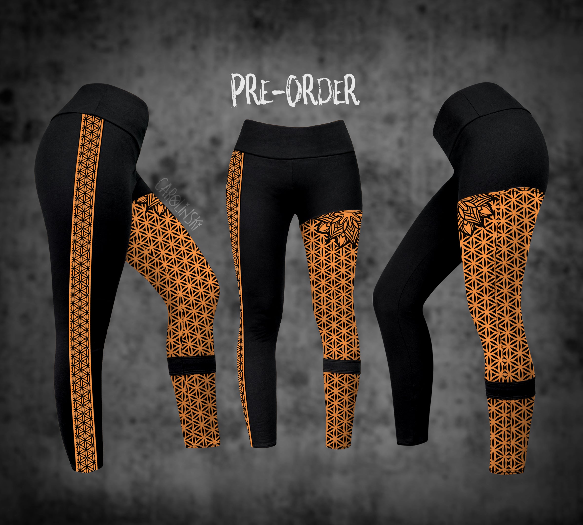 Split Leggings - Flower of Life