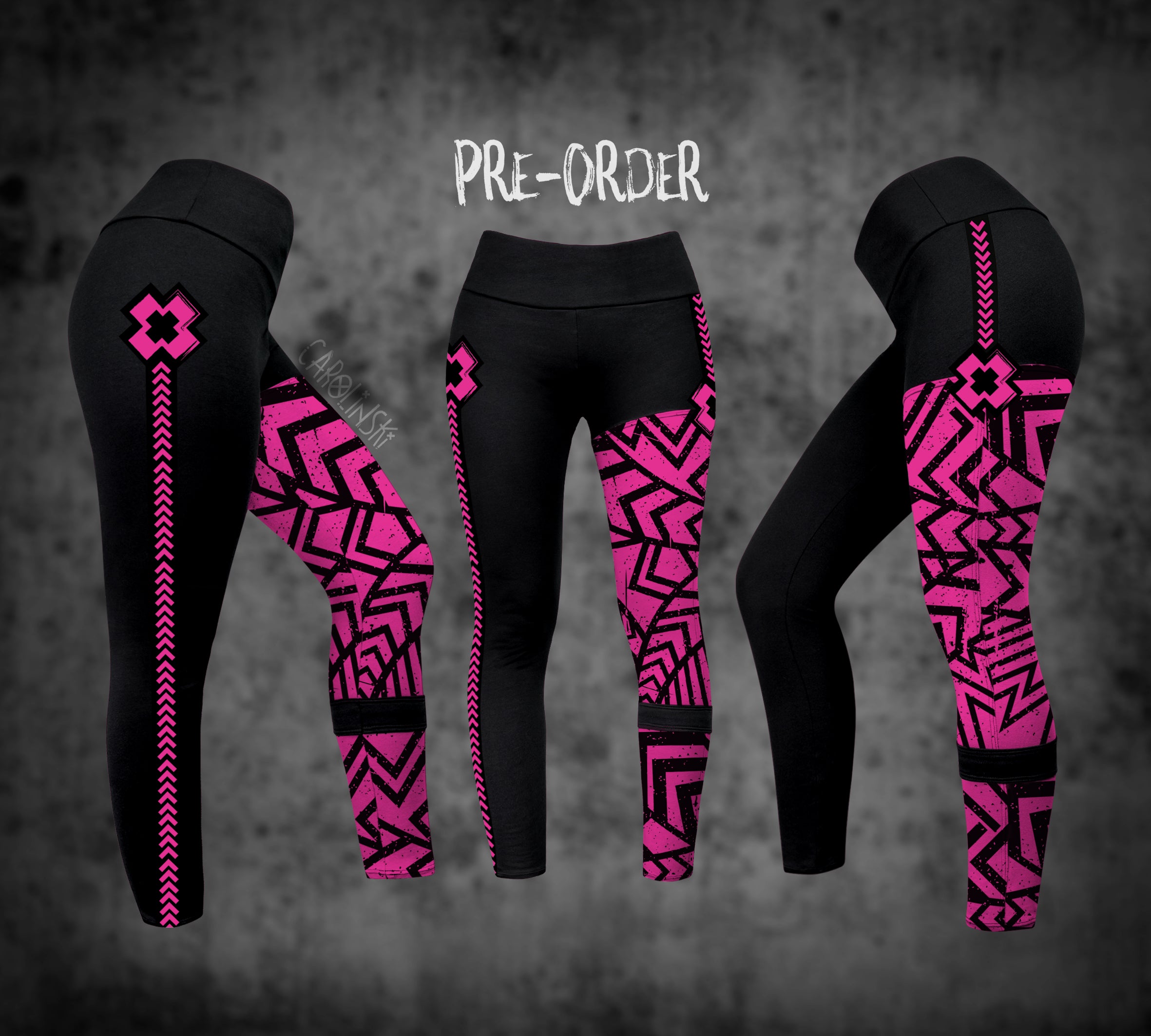 Split Leggings - Grunge