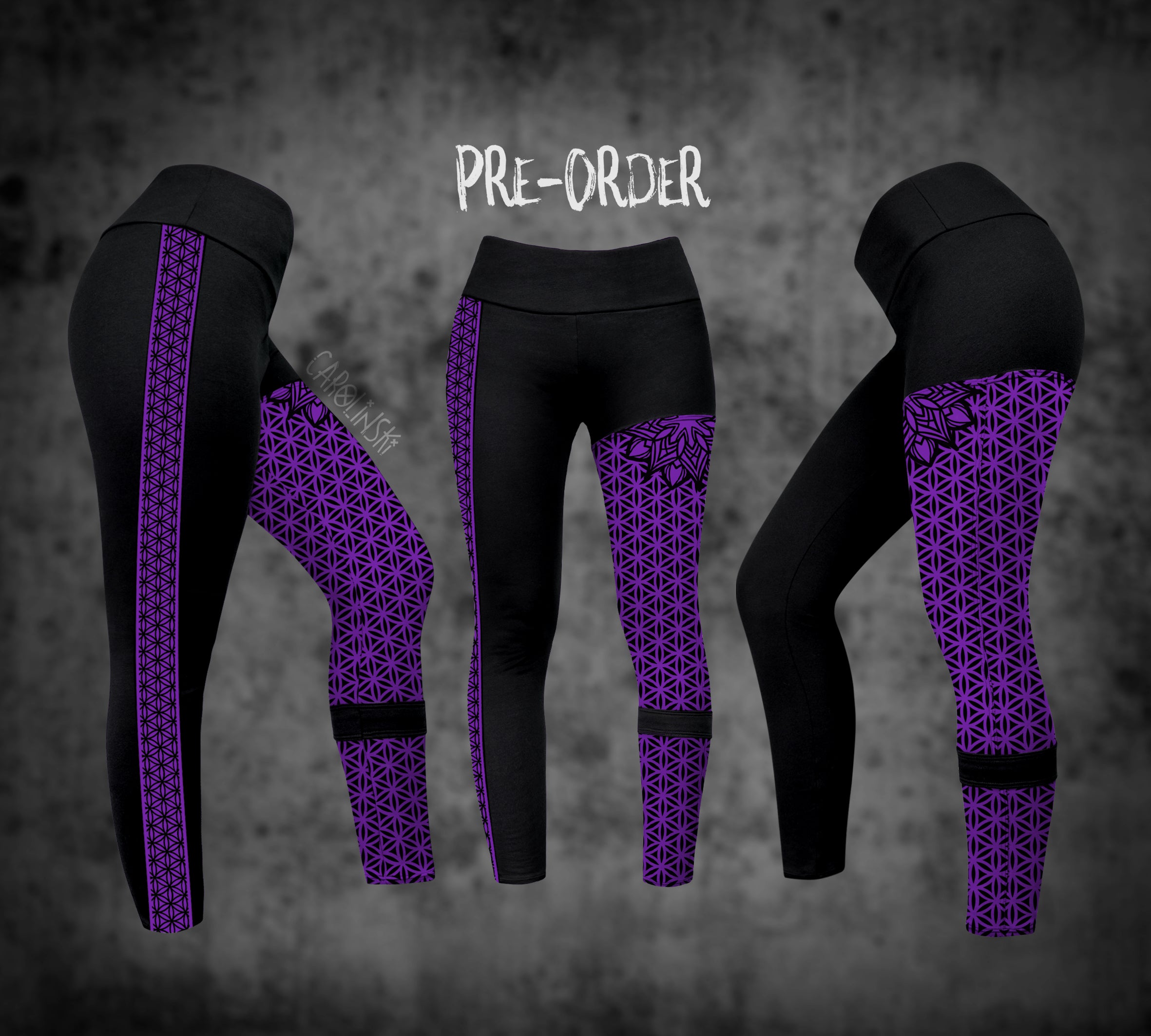 Split Leggings - Flower of Life