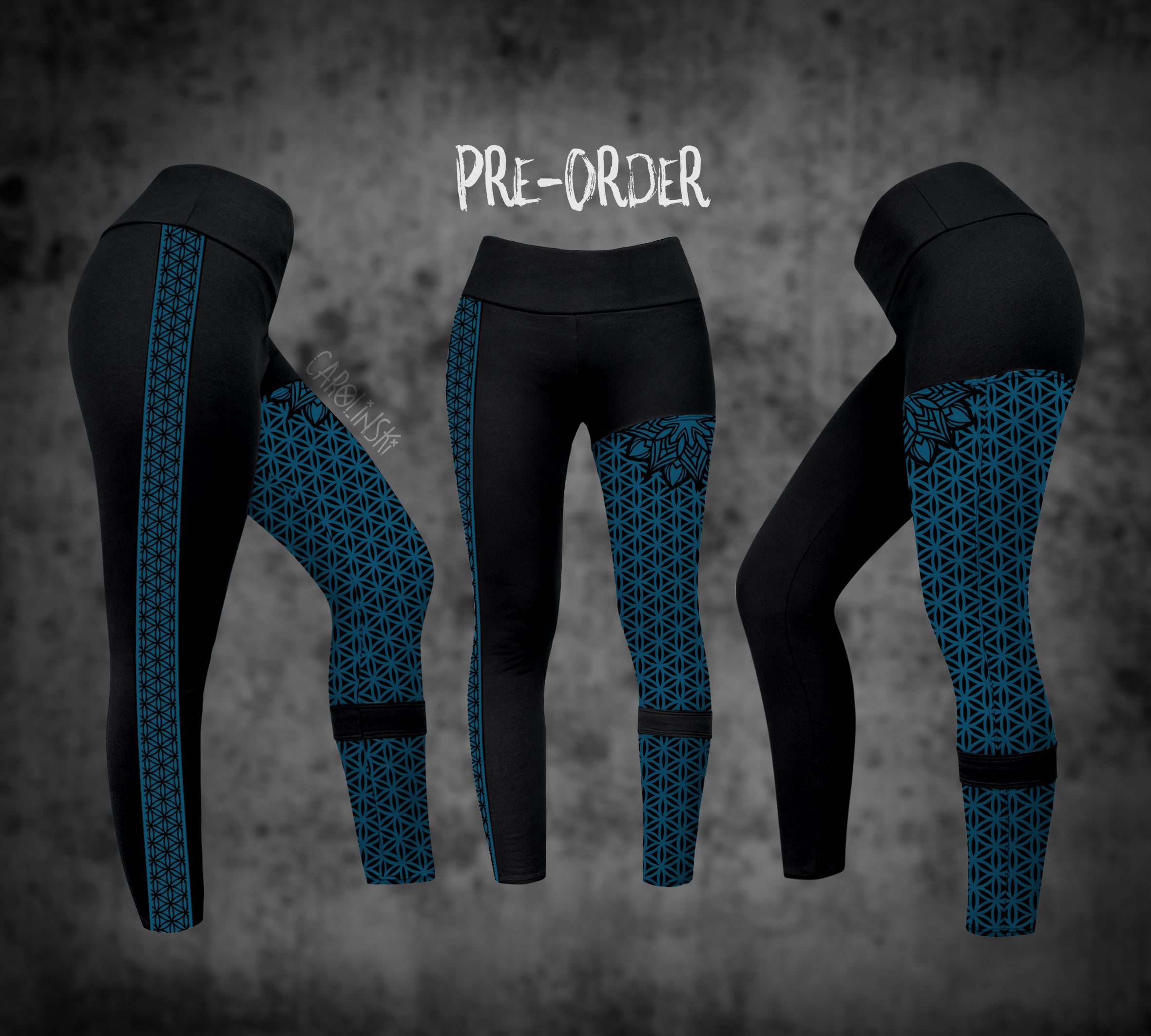 Split Leggings - Flower of Life